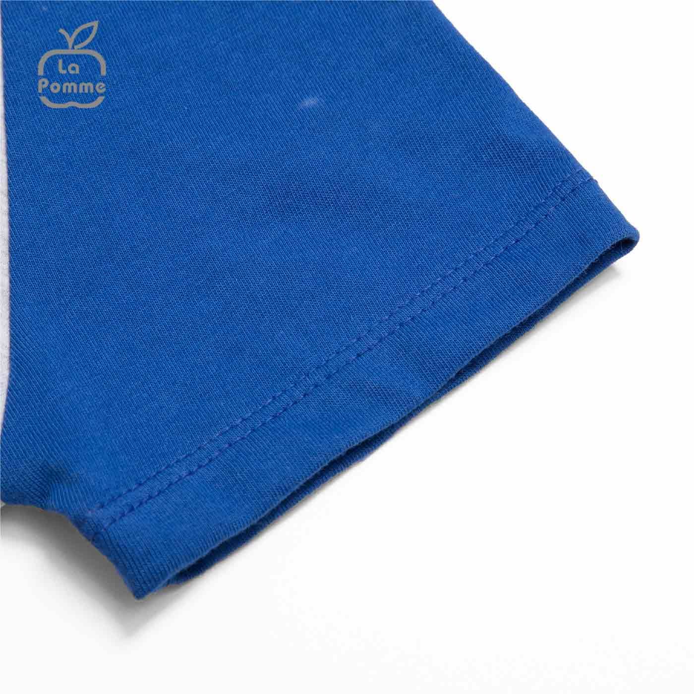 Bộ cộc tay La Pomme Smiling Polo - Ghi
