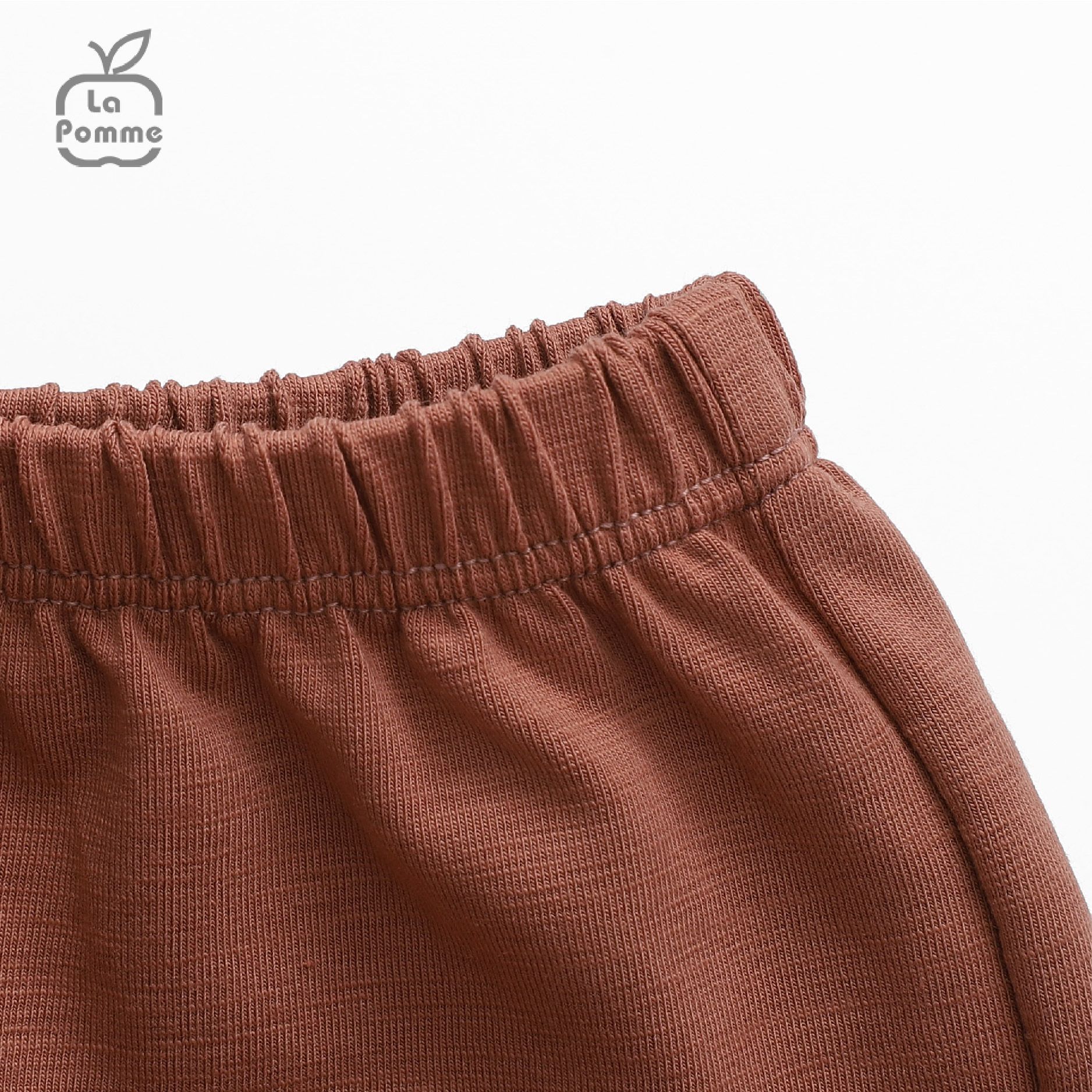 Bộ cộc tay La Pomme Nét vẽ tinh nghịch - Nâu