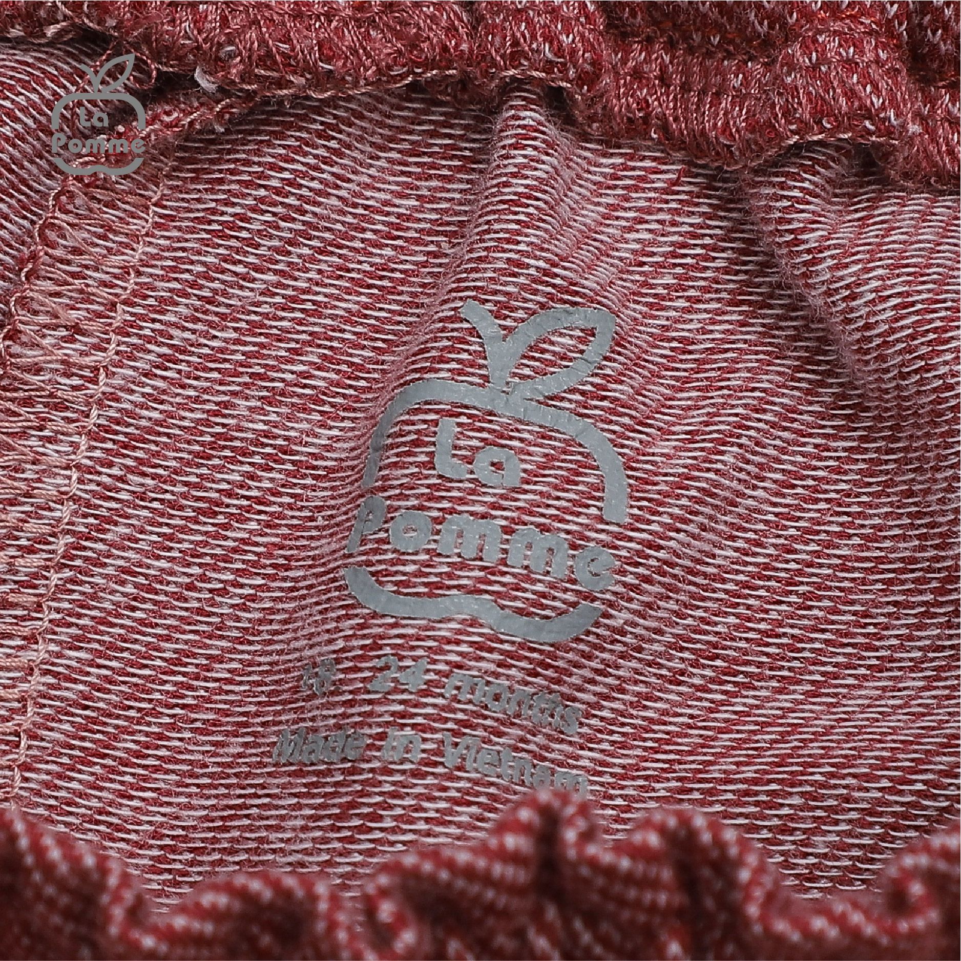 Bộ cộc tay La Pomme túi hộp năng động - Nâu