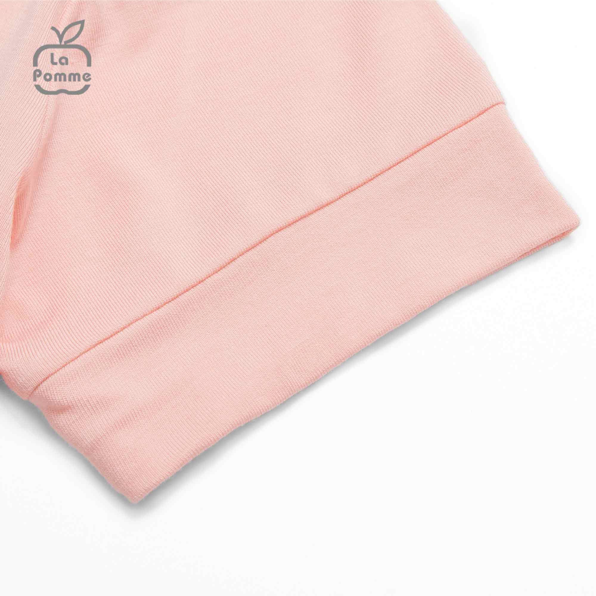 Bộ cộc tay La Pomme It's OK - Hồng đất