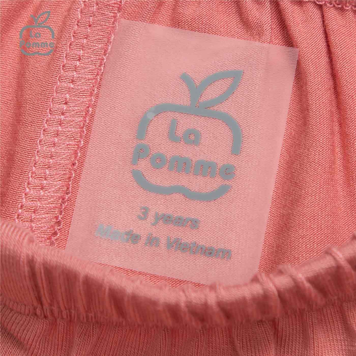Bộ cộc tay La Pomme It's OK - Hồng Cam