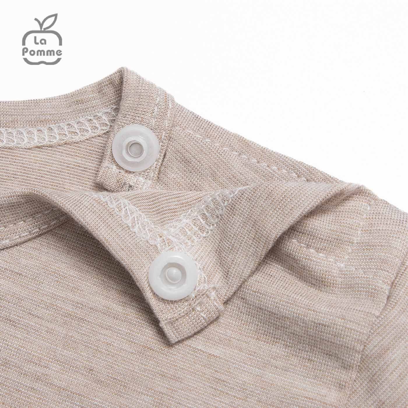 Bộ cộc tay La Pomme It's OK - Hồng đất