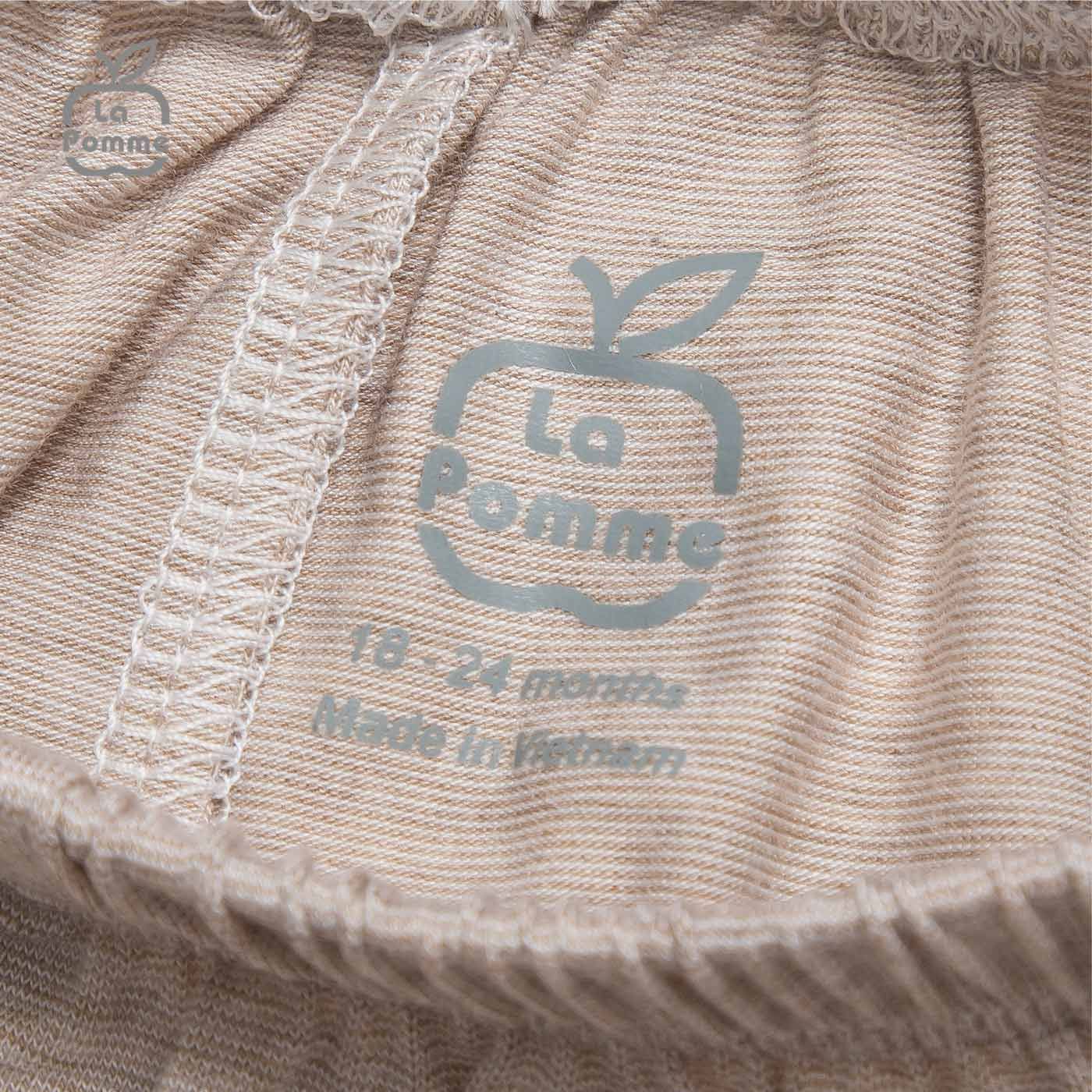 Bộ cộc tay La Pomme It's OK - Hồng Cam