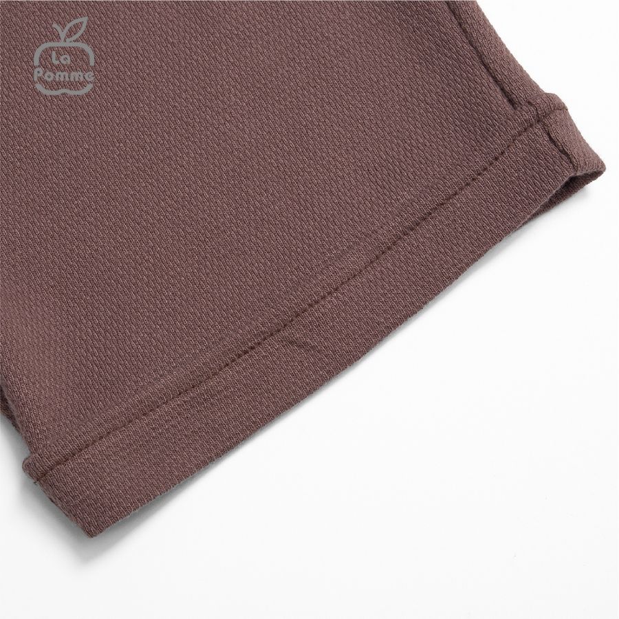 Bộ cộc tay La Pomme Caro túi rút - Trắng