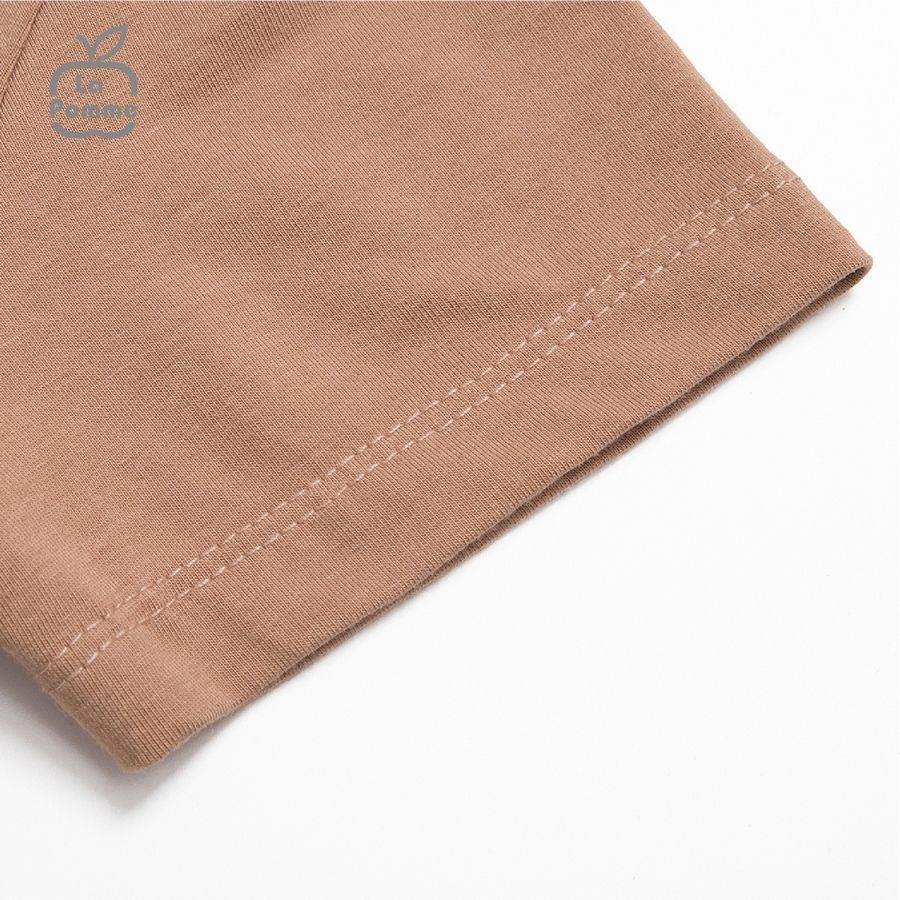 Bộ cộc tay La Pomme Caro túi rút - Trắng