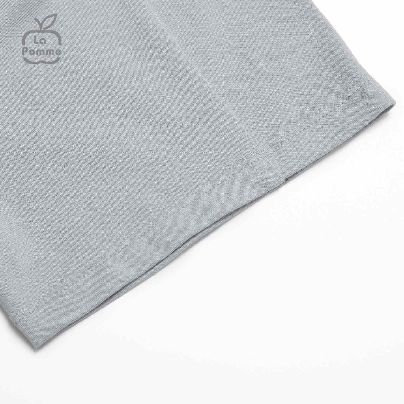 Bộ cộc tay La Pomme Funny Face - Trắng