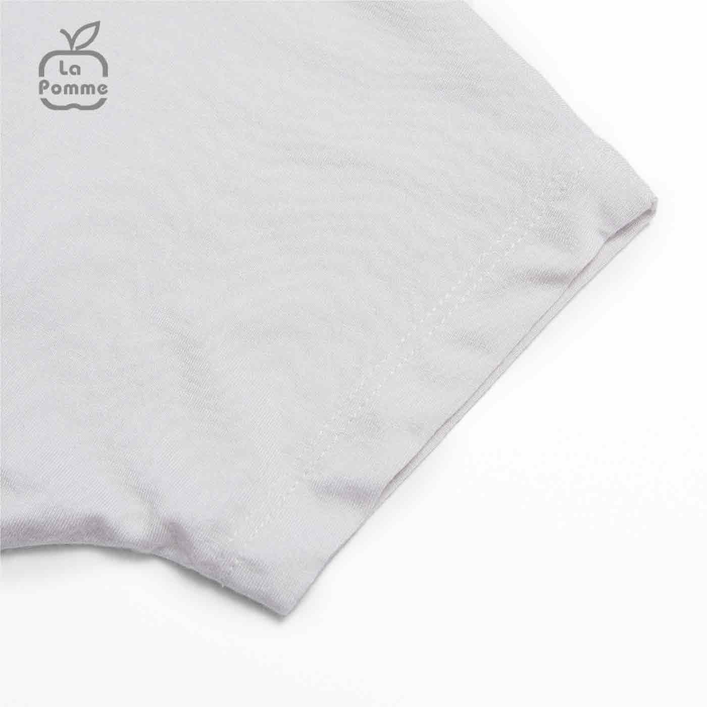 Bộ cộc tay La Pomme Funny Face - Ghi