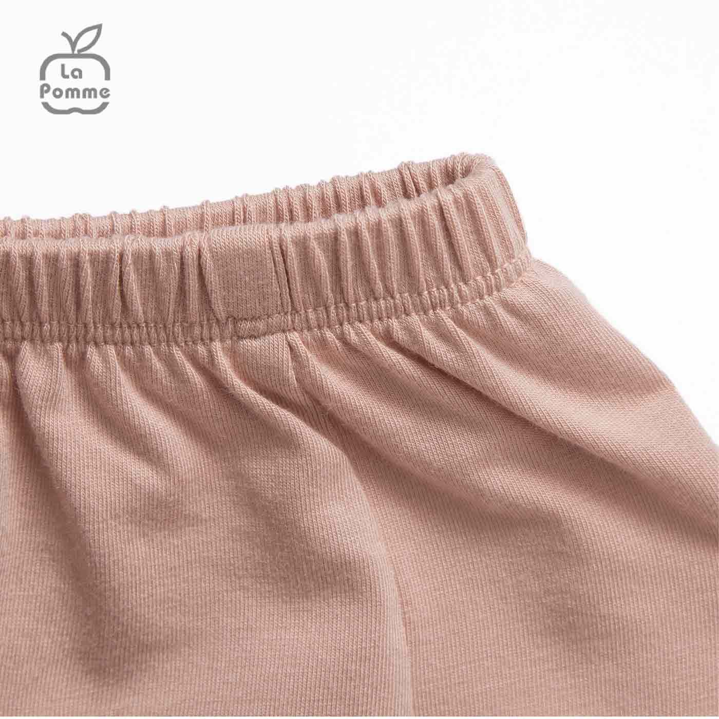 Bộ cộc tay La Pomme Funny Face - Trắng