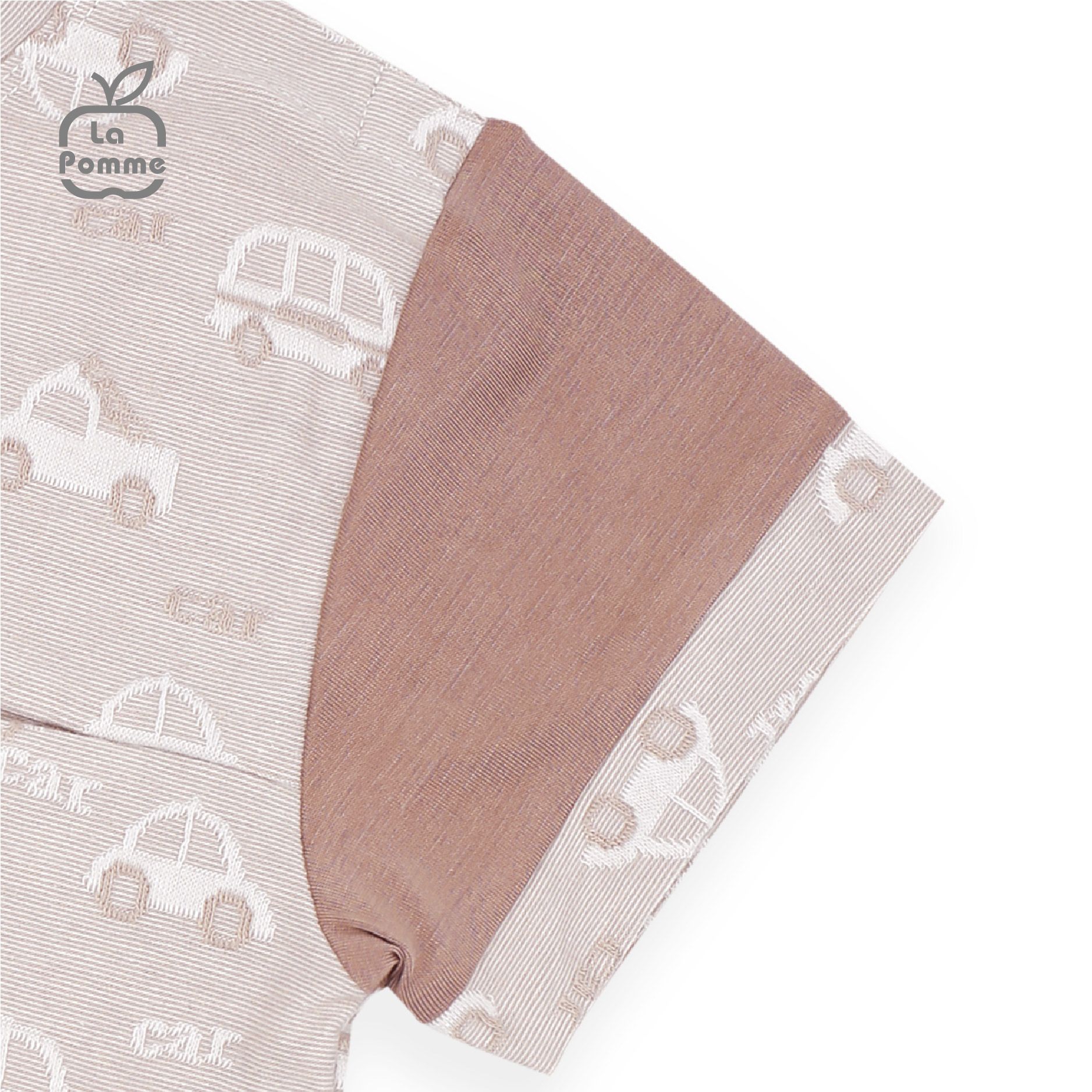 Bộ cộc tay La Pomme Tiny Car - Xanh