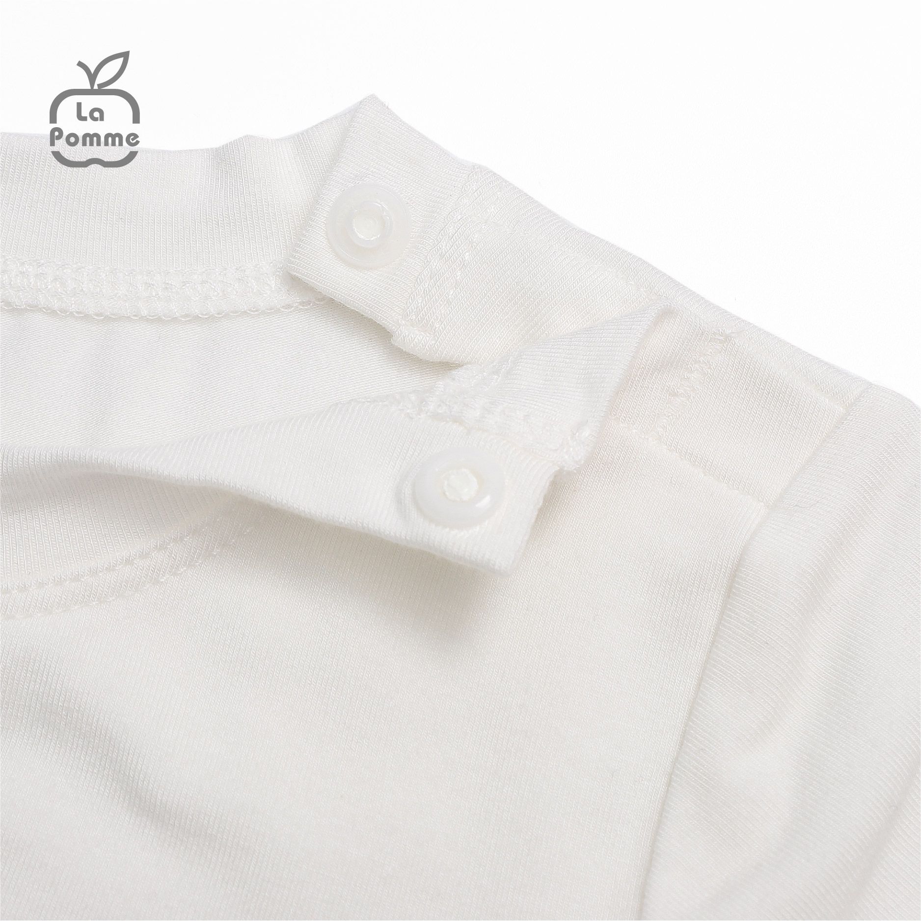 Bộ cộc tay La Pomme Mèo con và cây bút vẽ - Trắng