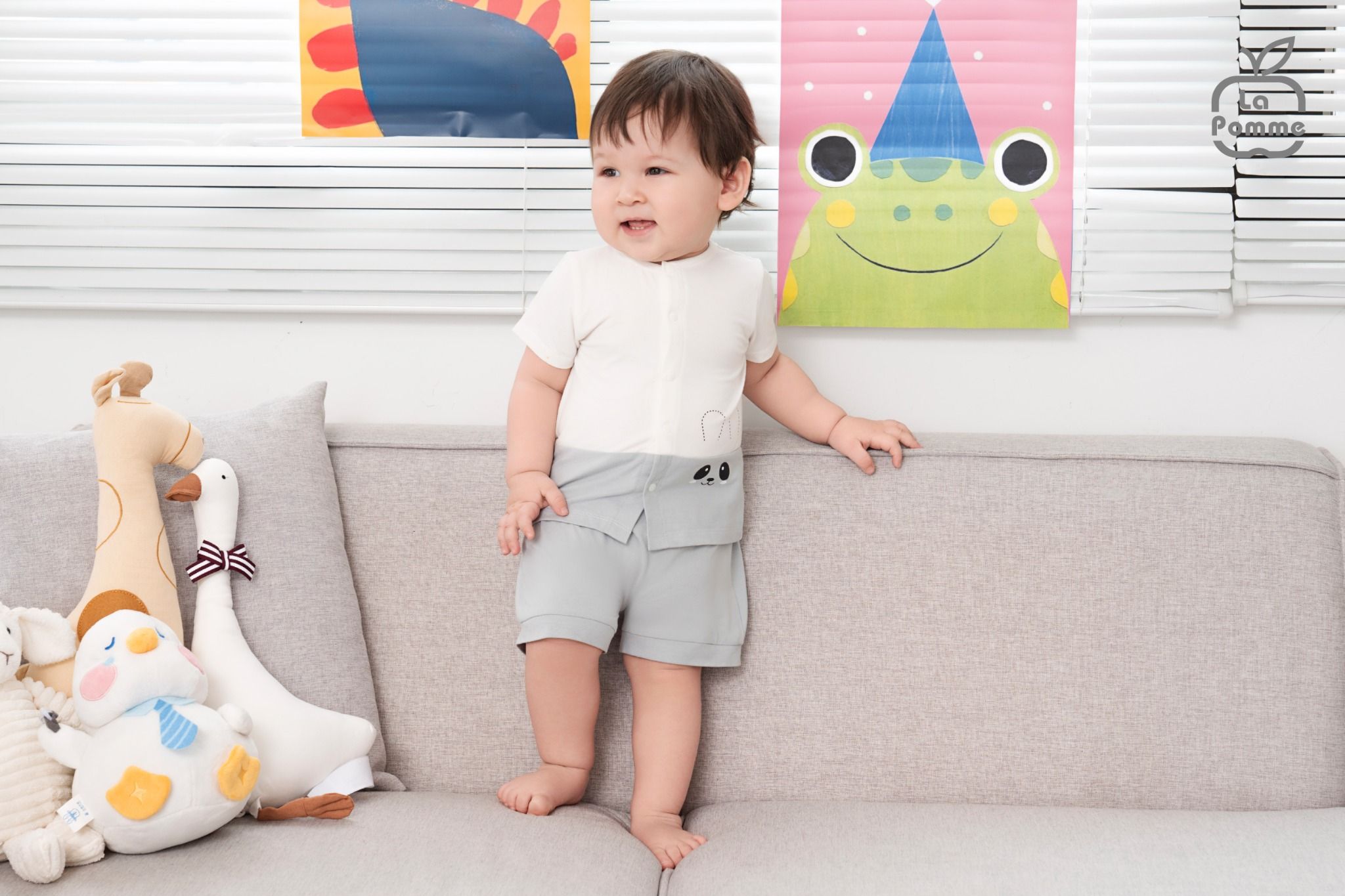 Bộ cộc tay La Pomme Bạn nhỏ dễ thương