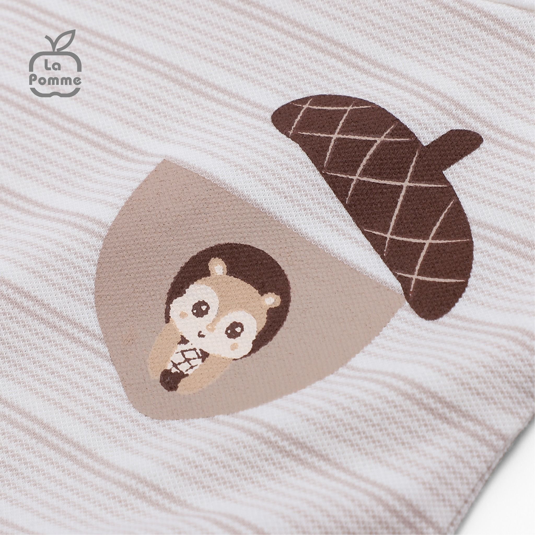 Bộ dài tay La Pomme Sóc và Hạt dẻ nhỏ - Hồng