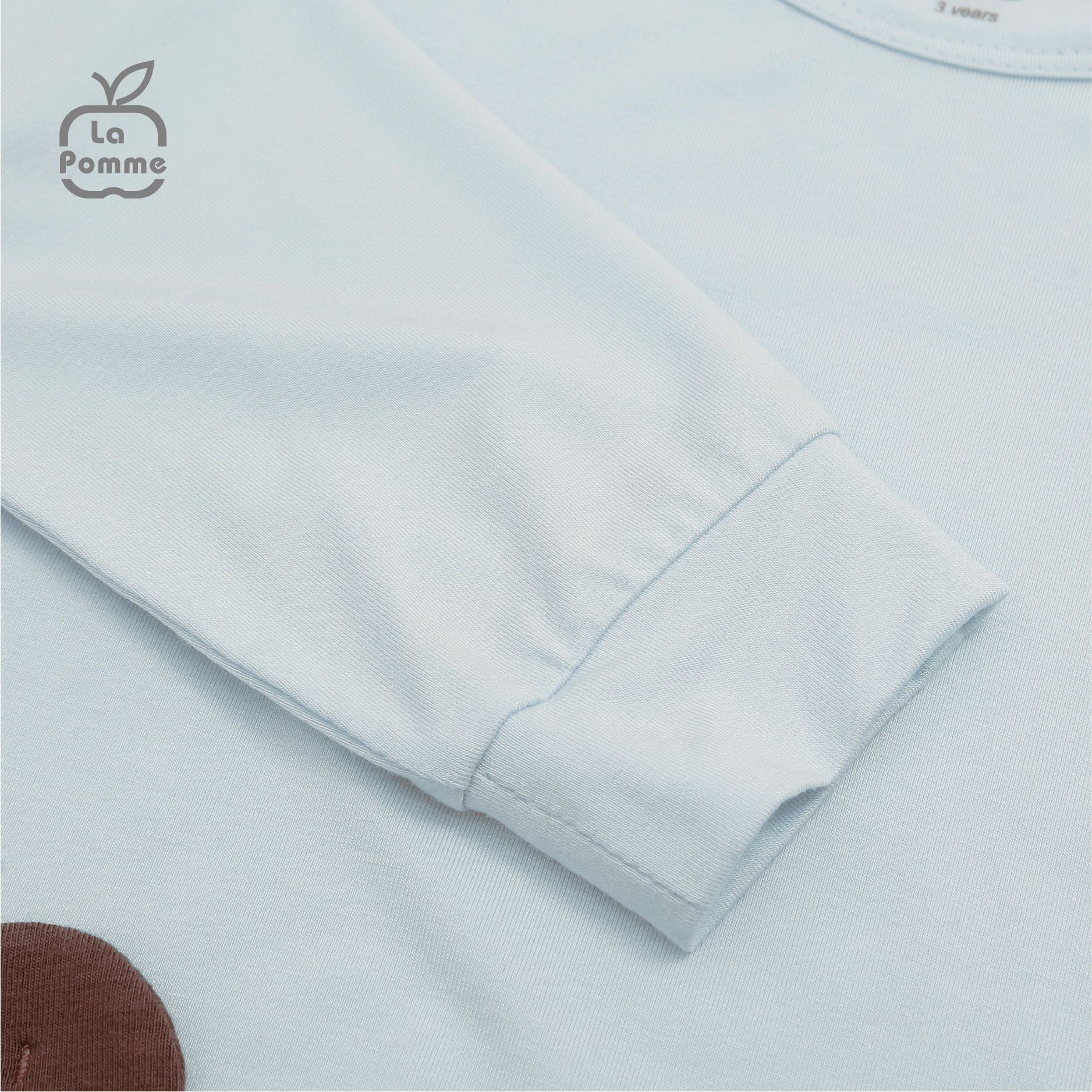Bộ dài tay La Pomme Teddy Bread - Cam