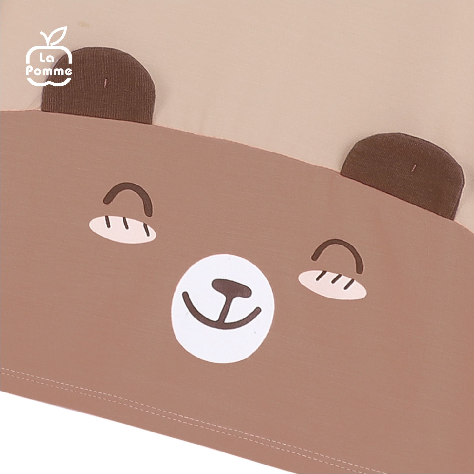 Bộ dài tay La Pomme Teddy Bread - Cam
