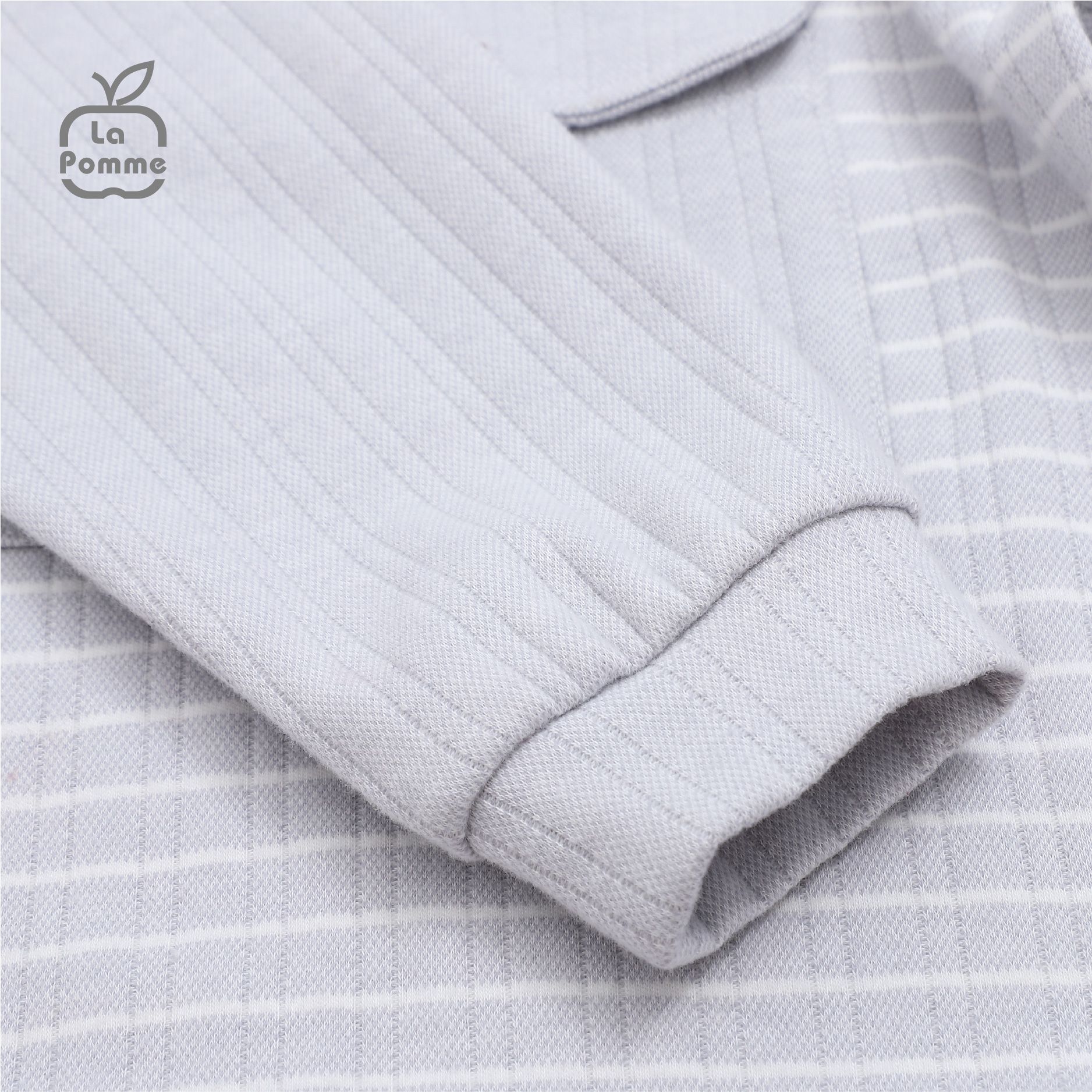 Bộ dài tay La Pomme Phong thư sóc nhỏ - Kẻ ghi