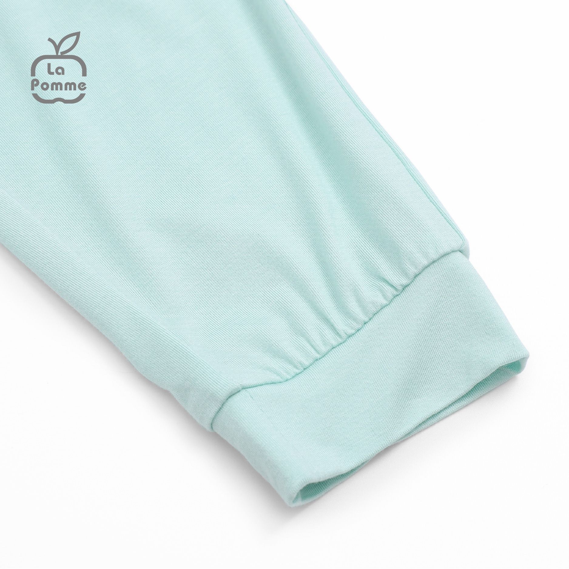 Bộ dài tay La Pomme Chú chó trắng Tommy - Xanh
