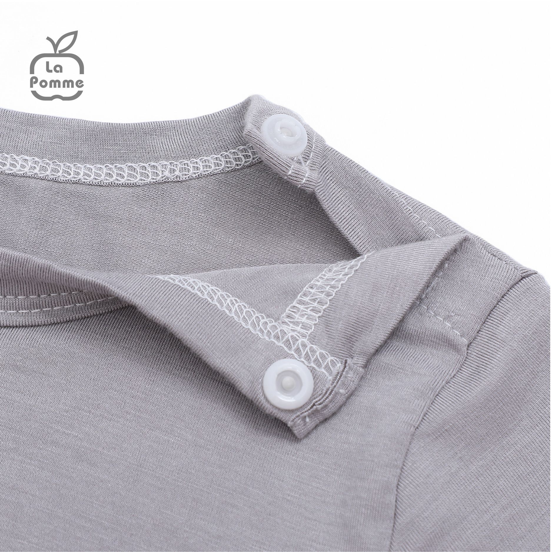 Bộ dài tay La Pomme Chú chó trắng Tommy - Xanh