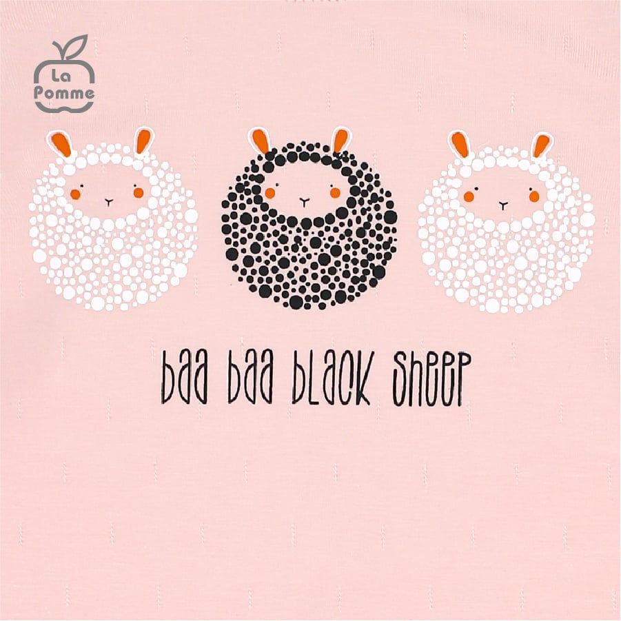 Bộ dài tay ba chú cừu La Pomme - Xanh