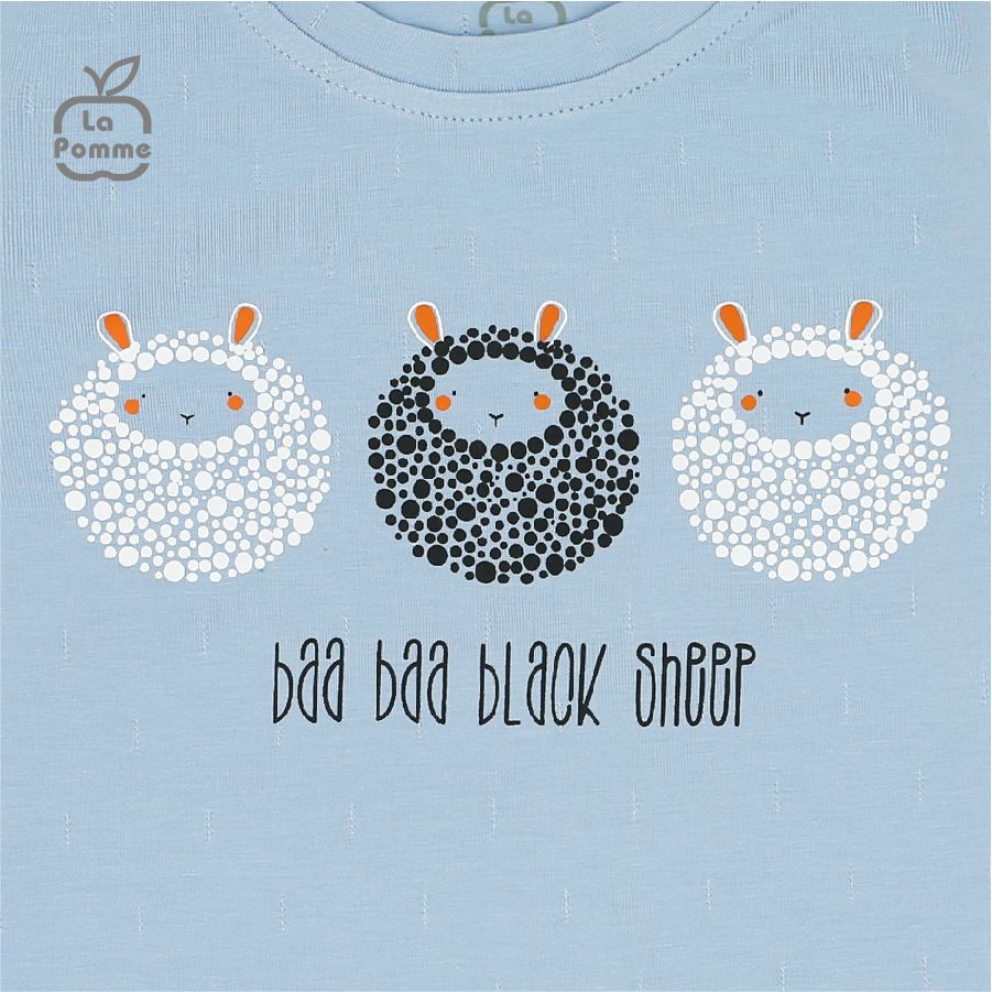 Bộ dài tay ba chú cừu La Pomme - Hồng
