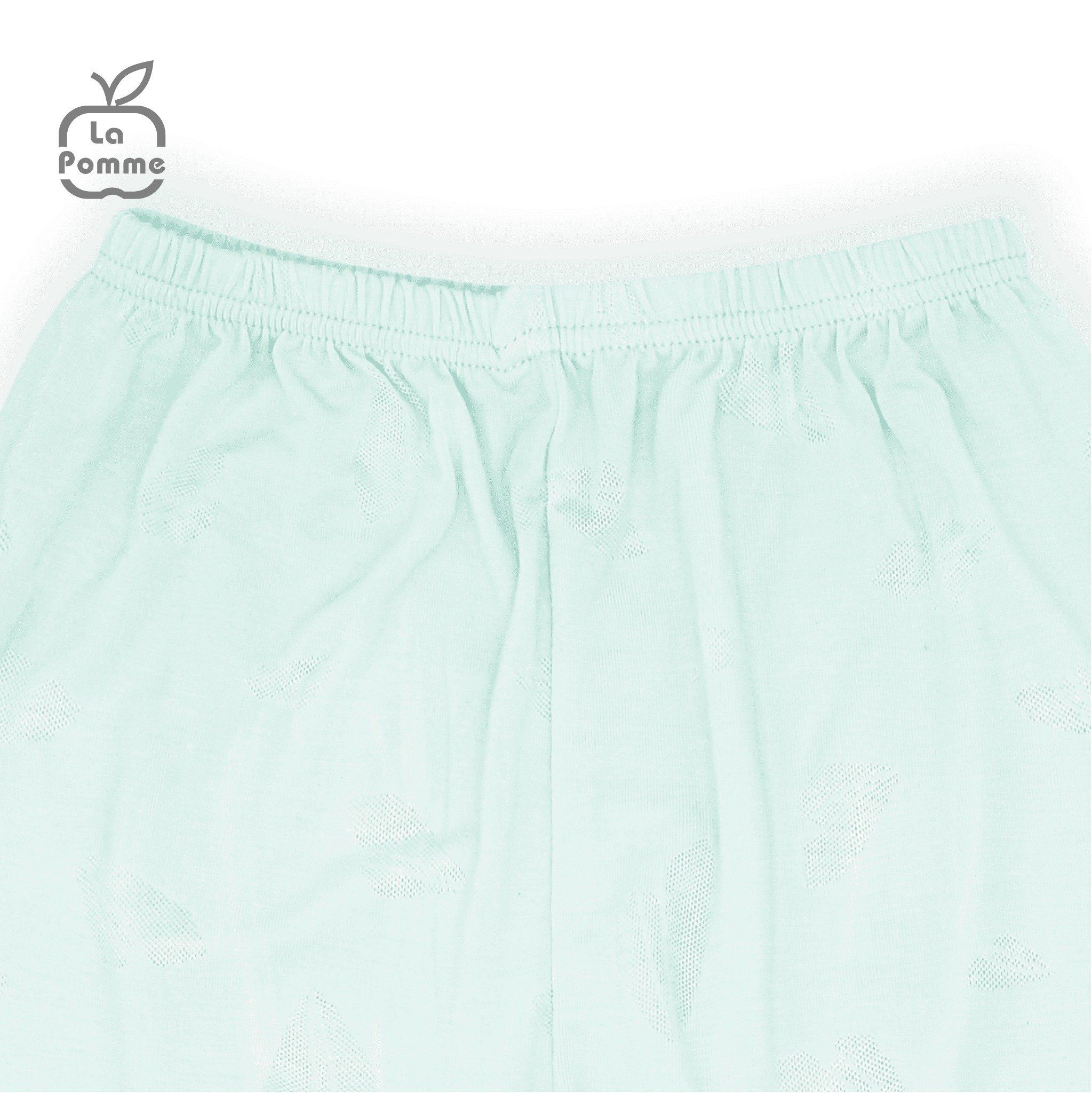 Body chip dài tay La Pomme cúc lệch Teddy Bear - Hồng trắng