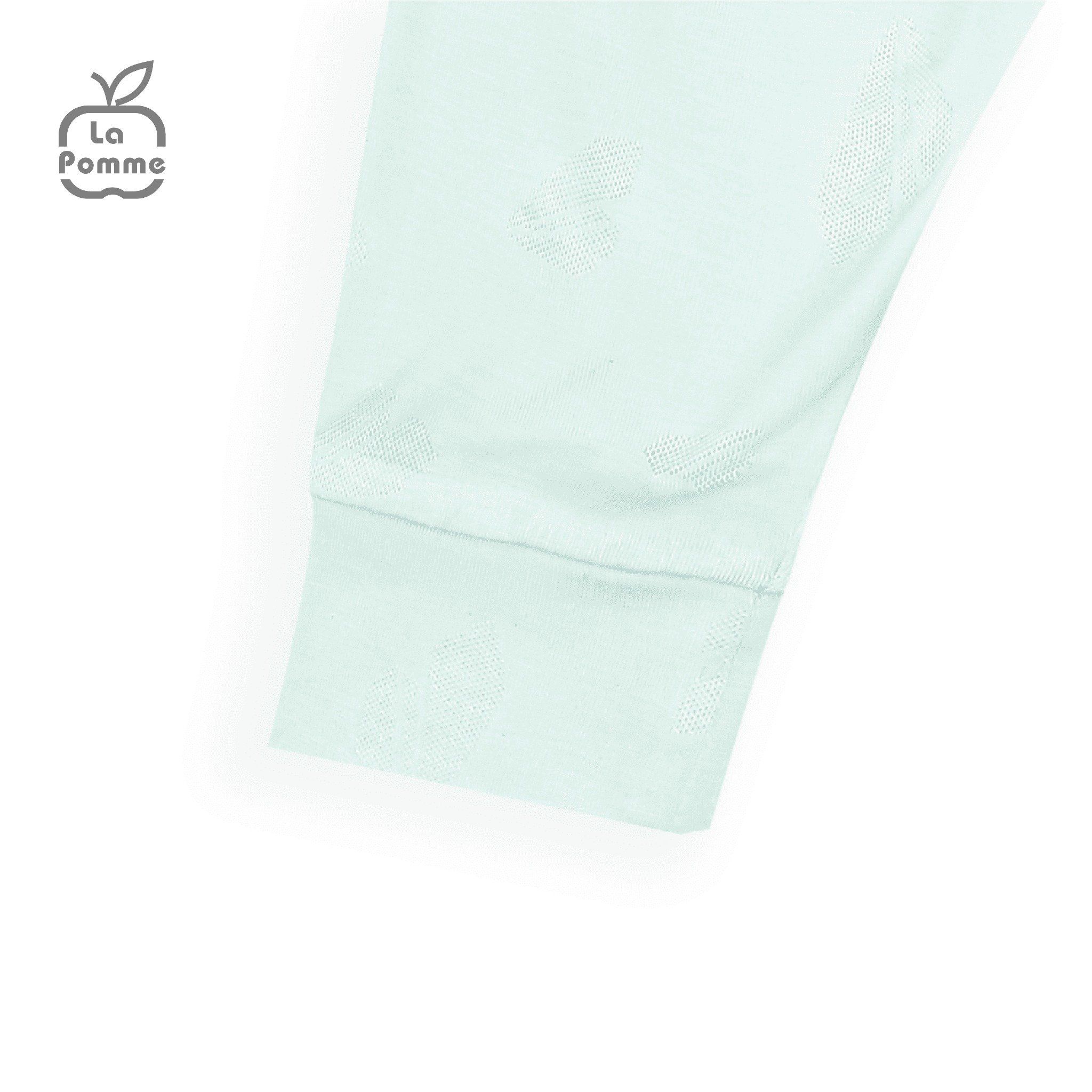 Body chip dài tay La Pomme cúc lệch Teddy Bear - Hồng trắng