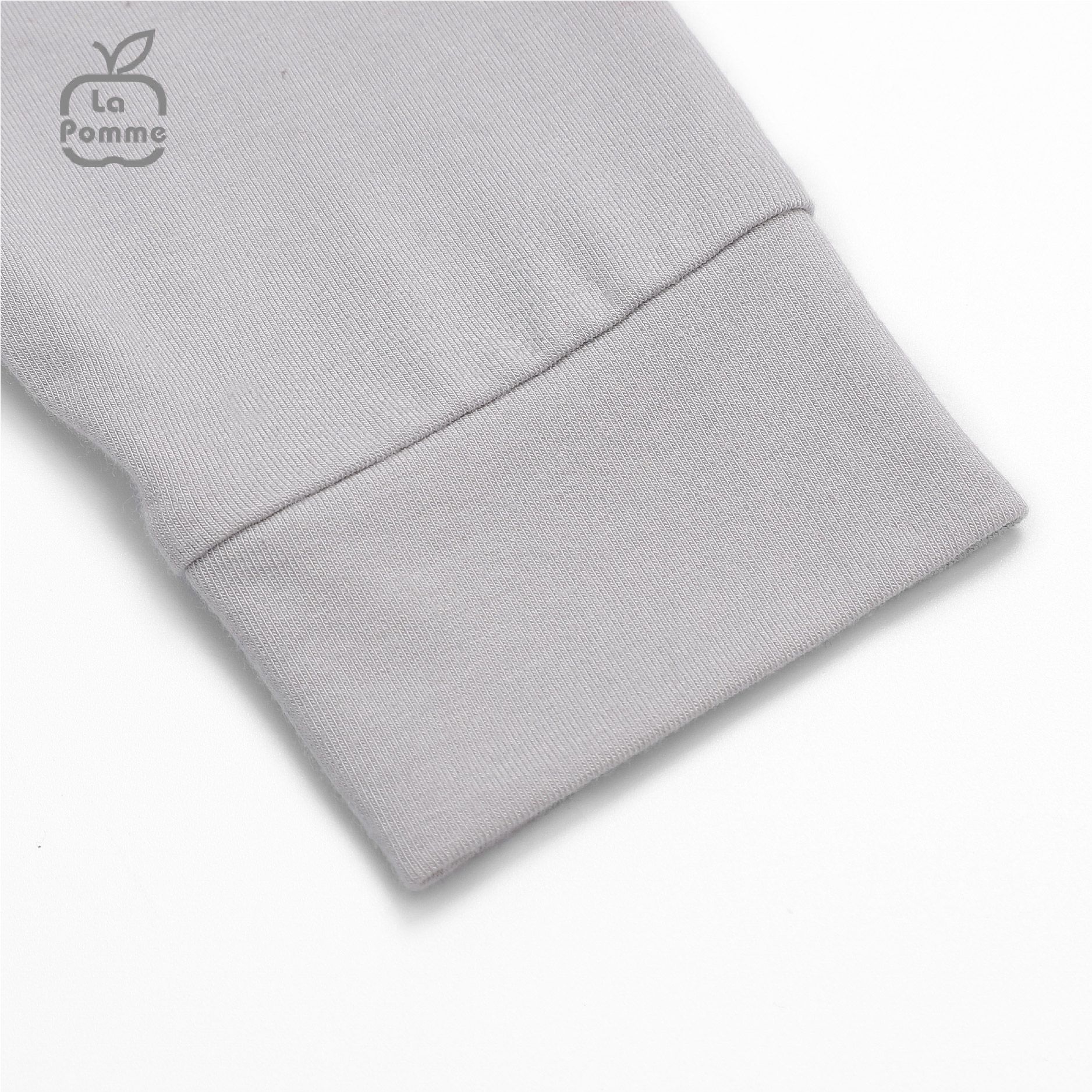 Bộ dài tay La Pomme cúc giữa Baby Racoon - Nâu