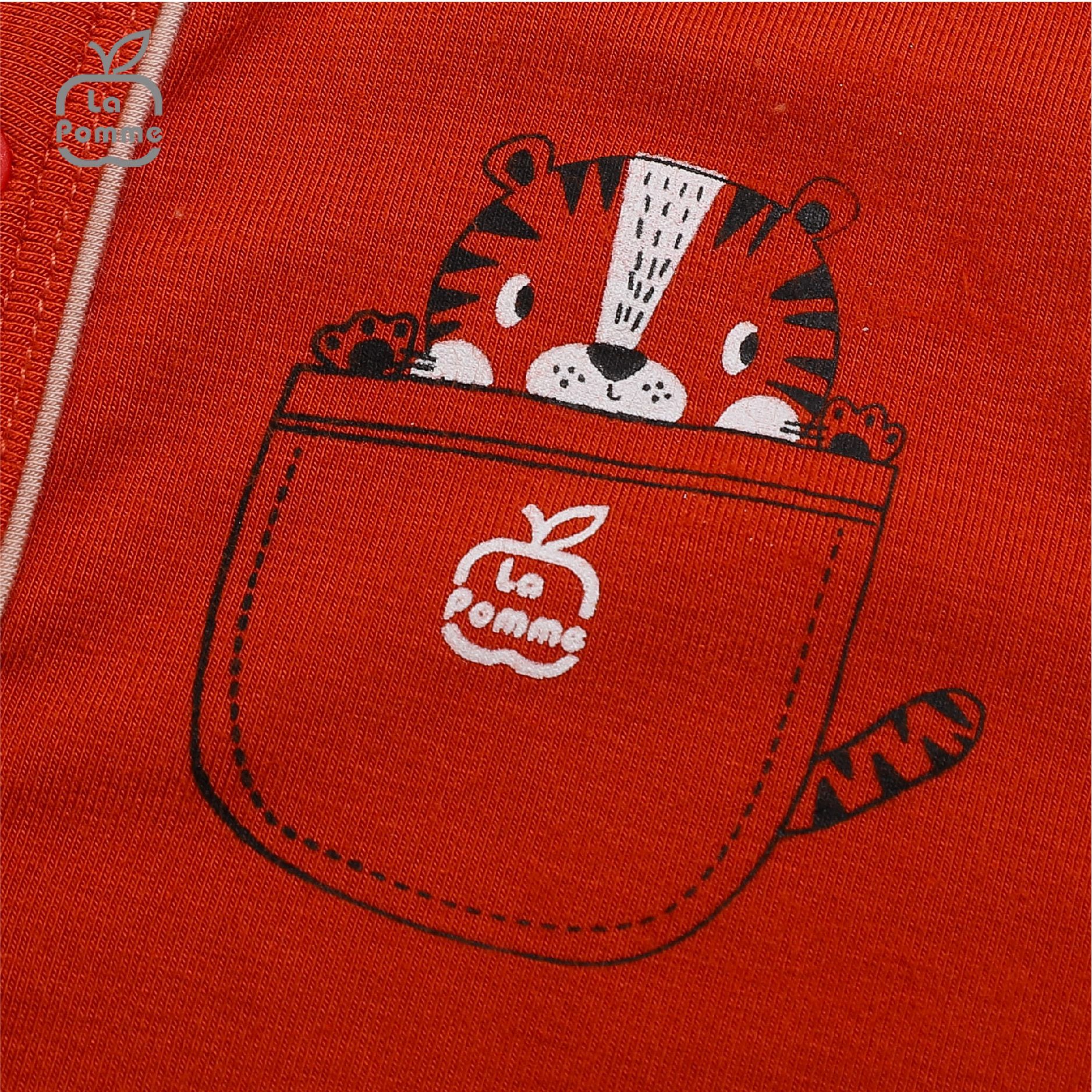 Bộ dài tay La Pomme cúc giữa Tiger Cub - Hồng