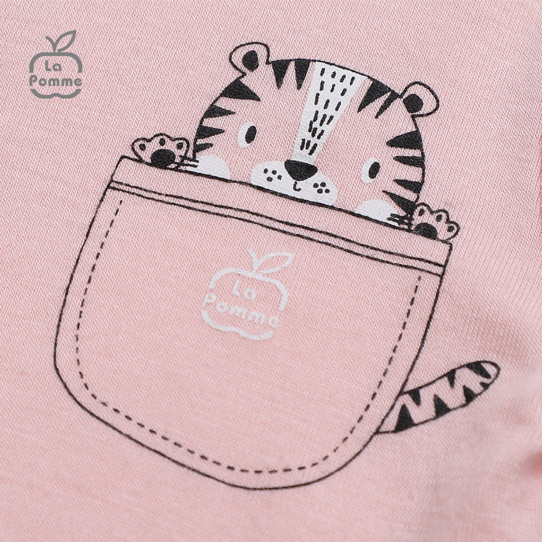 Bộ dài tay La Pomme cúc giữa Tiger Cub - Cam