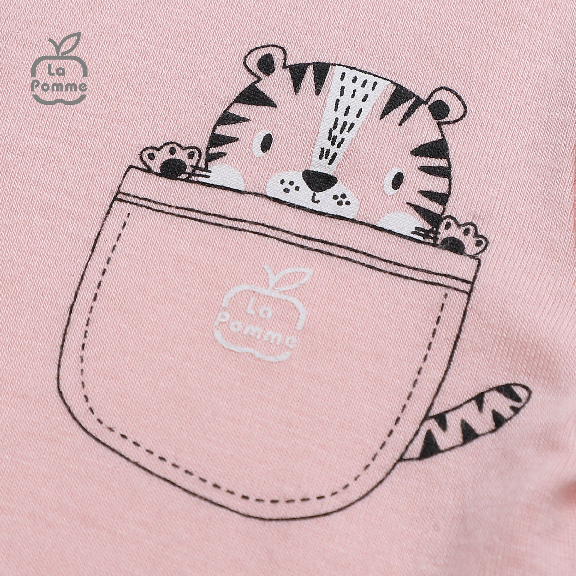 Bộ dài tay La Pomme cúc giữa Tiger Cub - Hồng