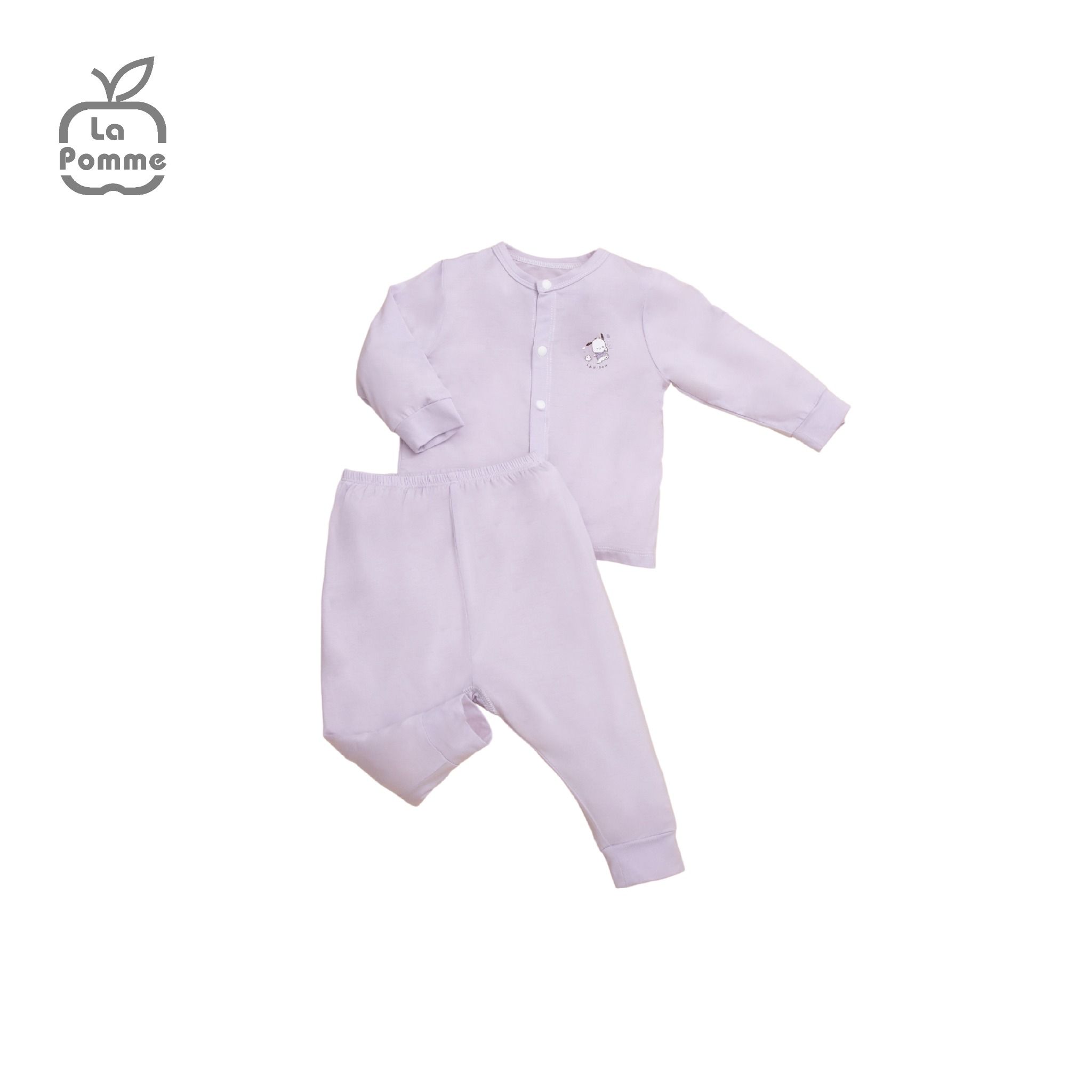 Bộ Dài Tay La Pomme Cúc Giữa Puppy