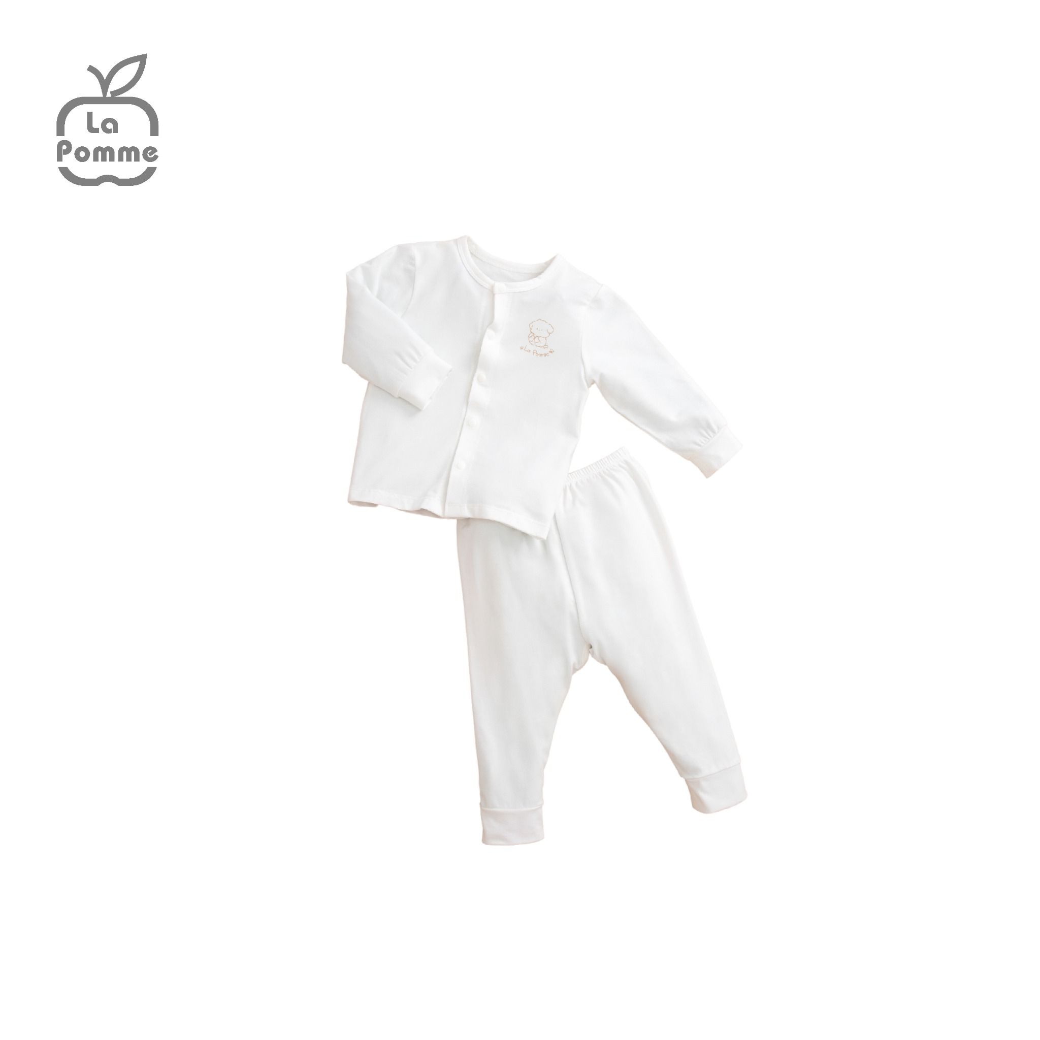 Bộ Dài Tay La Pomme Cúc Giữa Puppy