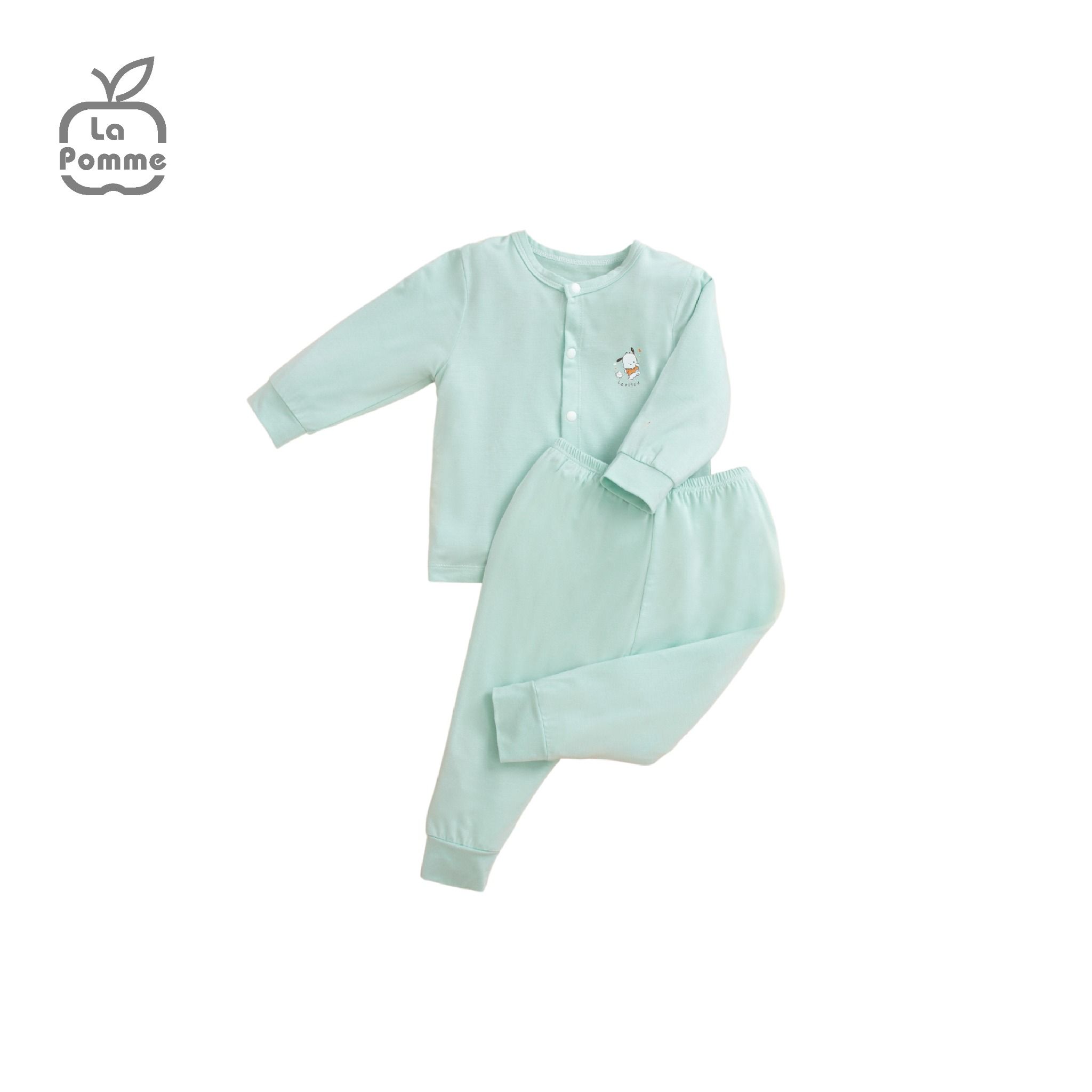 Bộ Dài Tay La Pomme Cúc Giữa Puppy
