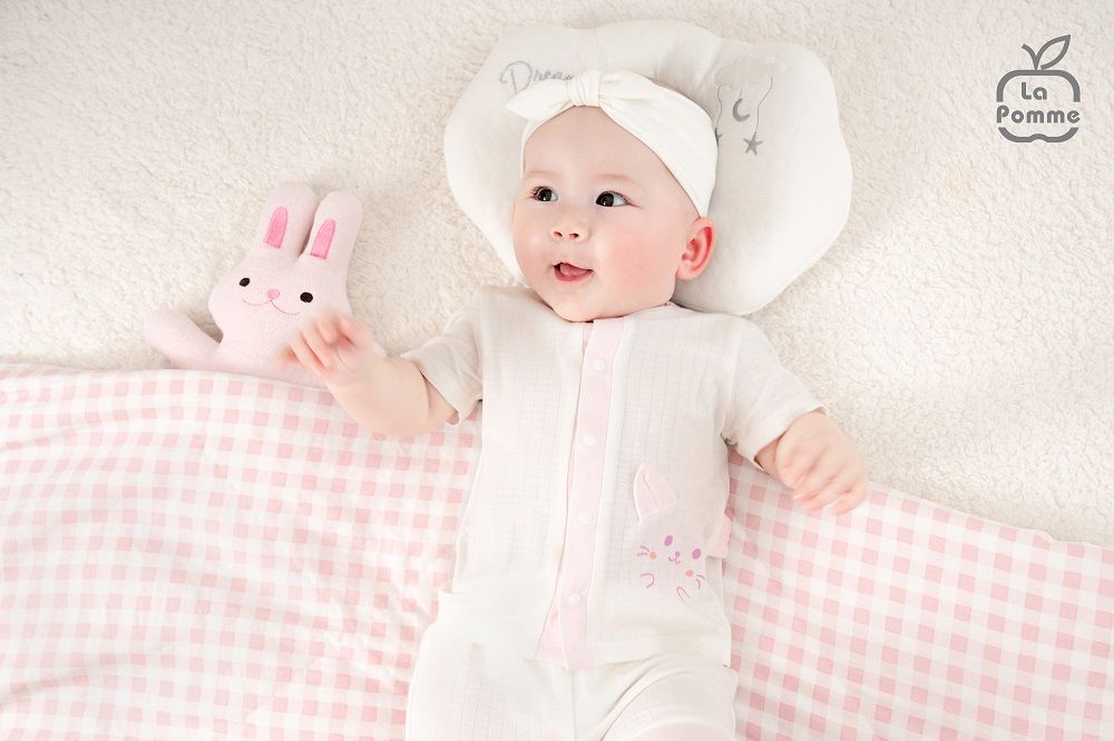 Bộ cộc tay cúc giữa La Pomme Bạn nhỏ ngộ nghĩnh
