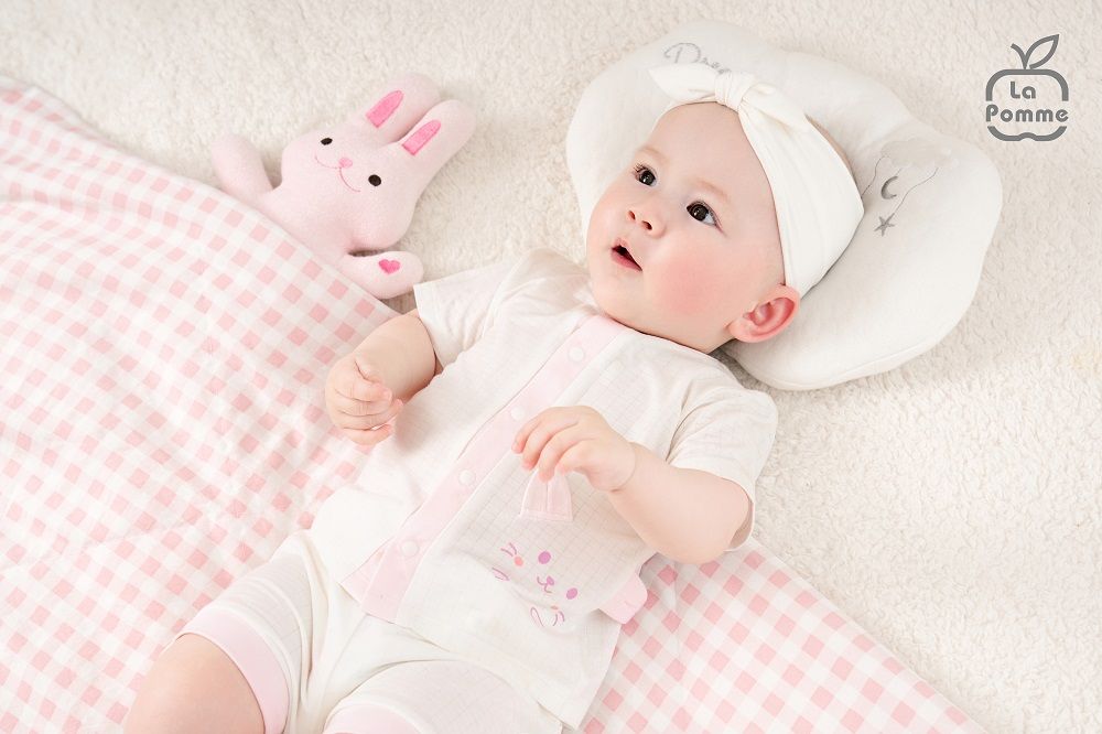 Bộ cộc tay cúc giữa La Pomme Bạn nhỏ ngộ nghĩnh