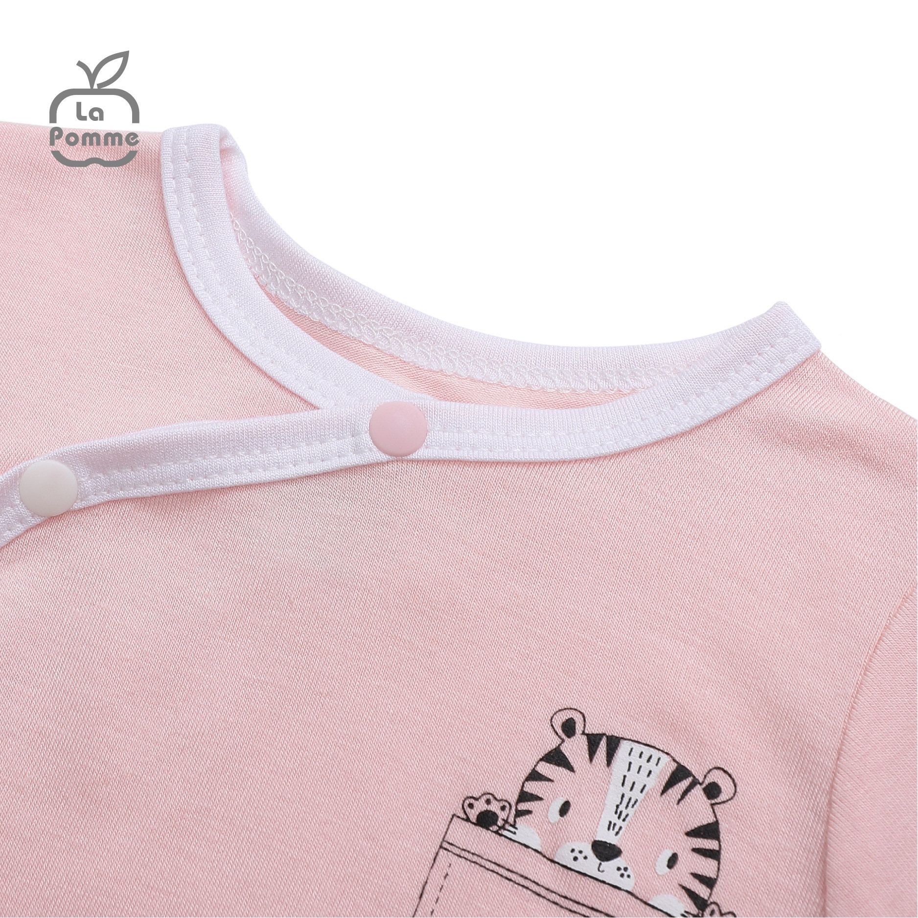 Bộ dài tay La Pomme cúc lệch Tiger Cub - Xanh