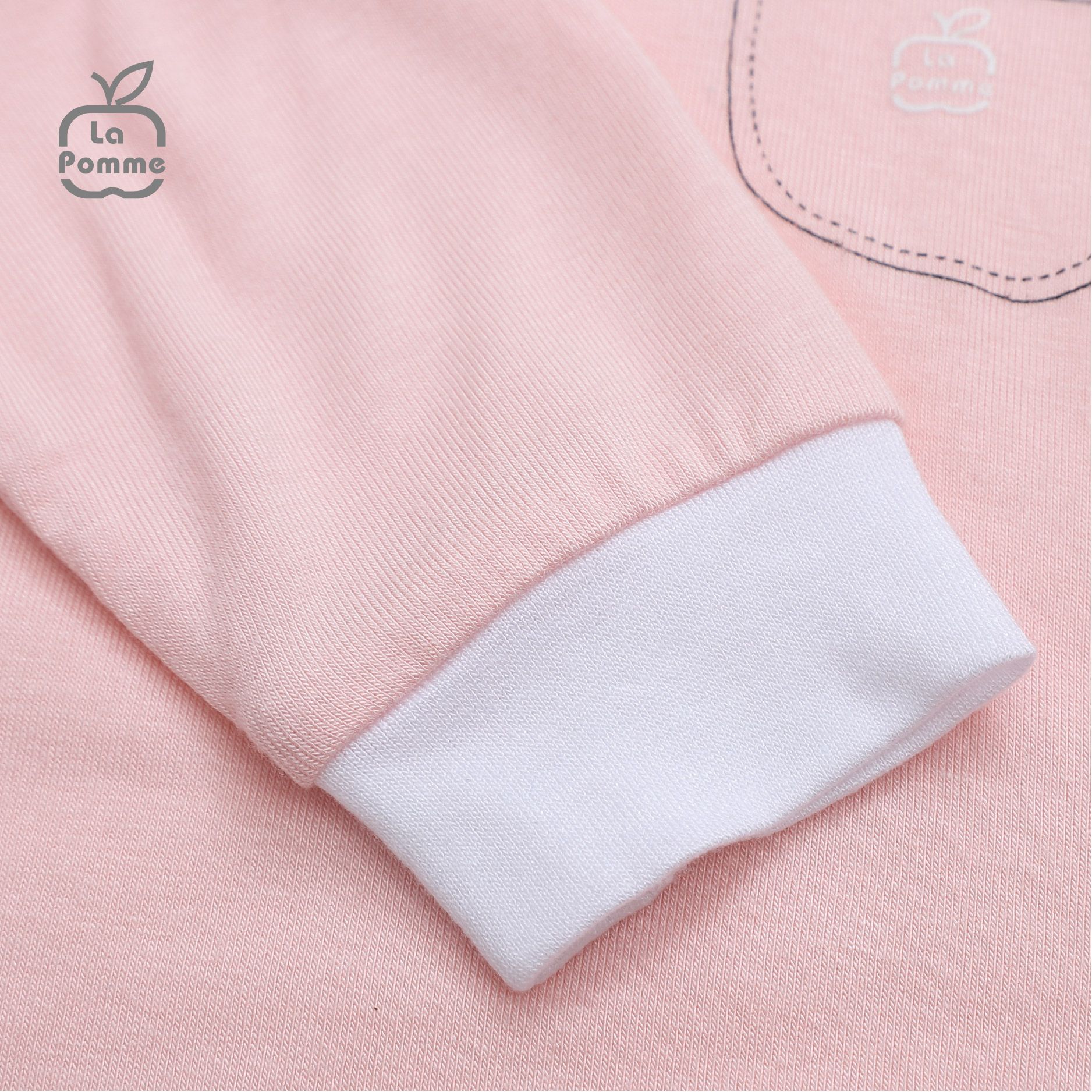 Bộ dài tay La Pomme cúc lệch Tiger Cub - Hồng