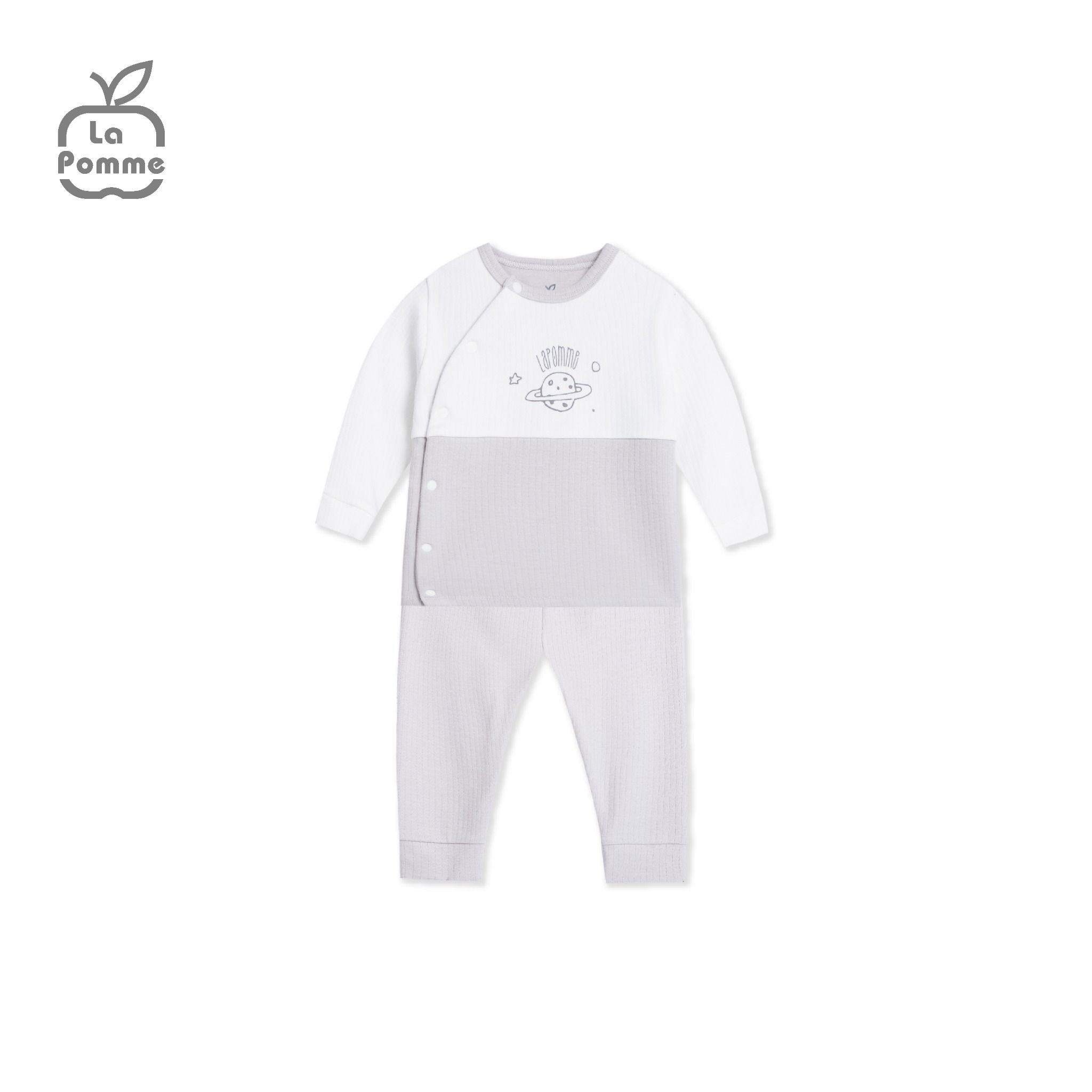Bộ Dài Tay La Pomme Cúc lệch Fun Galaxy - Hồng
