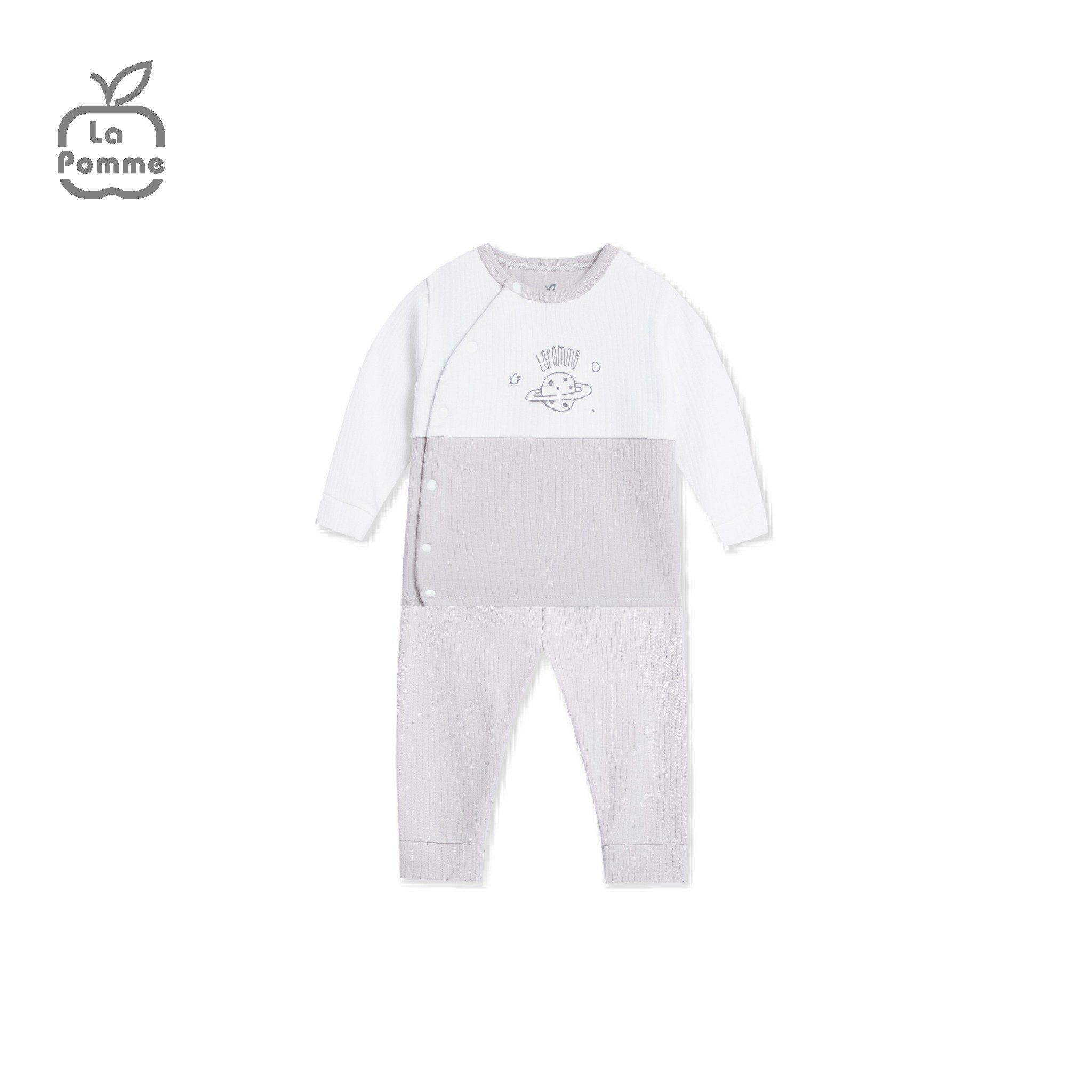 Bộ Dài Tay La Pomme Cúc lệch Fun Galaxy - Ghi
