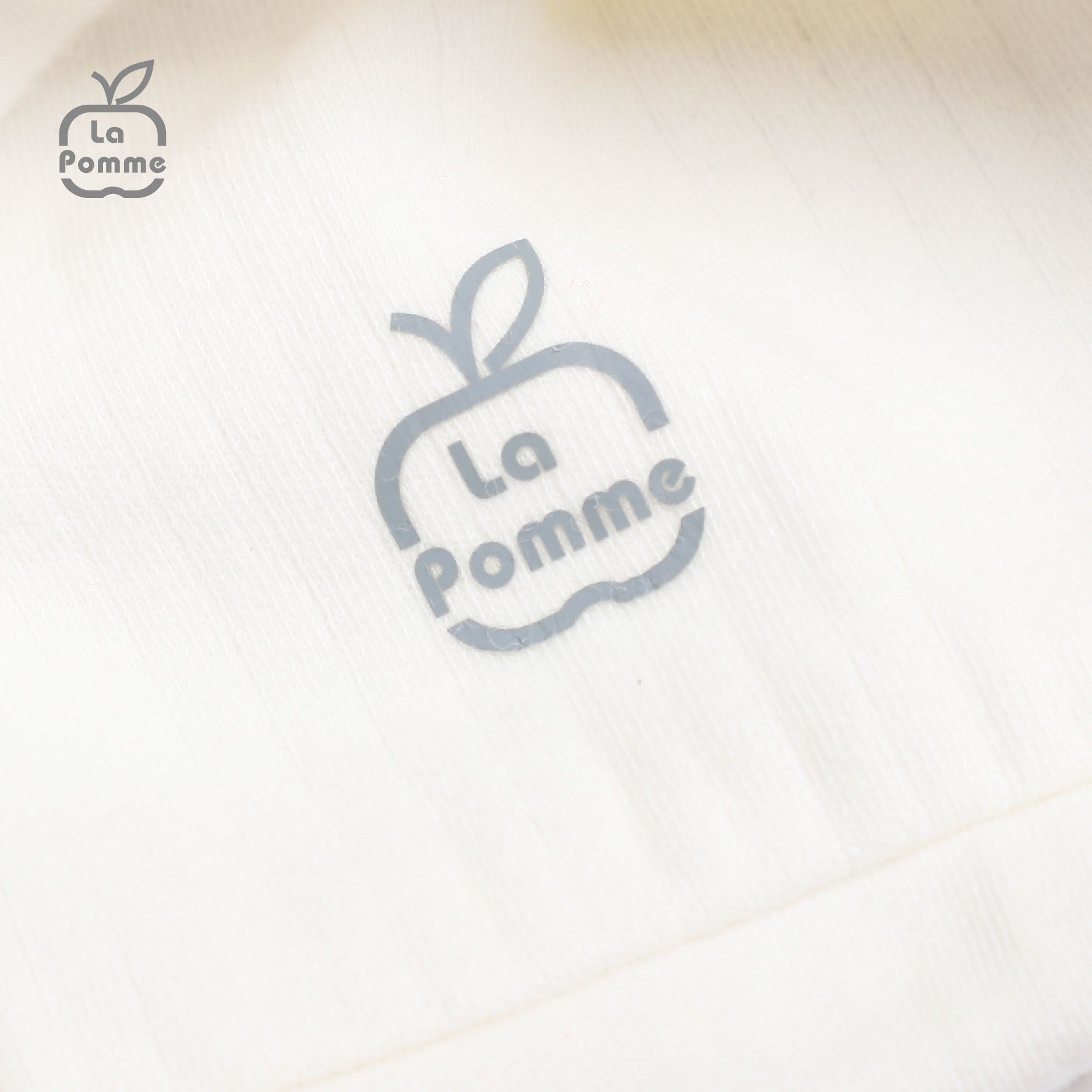 H060 Mũ sơ sinh La Pomme Ngôi sao nhỏ - 0M Trắng Xanh