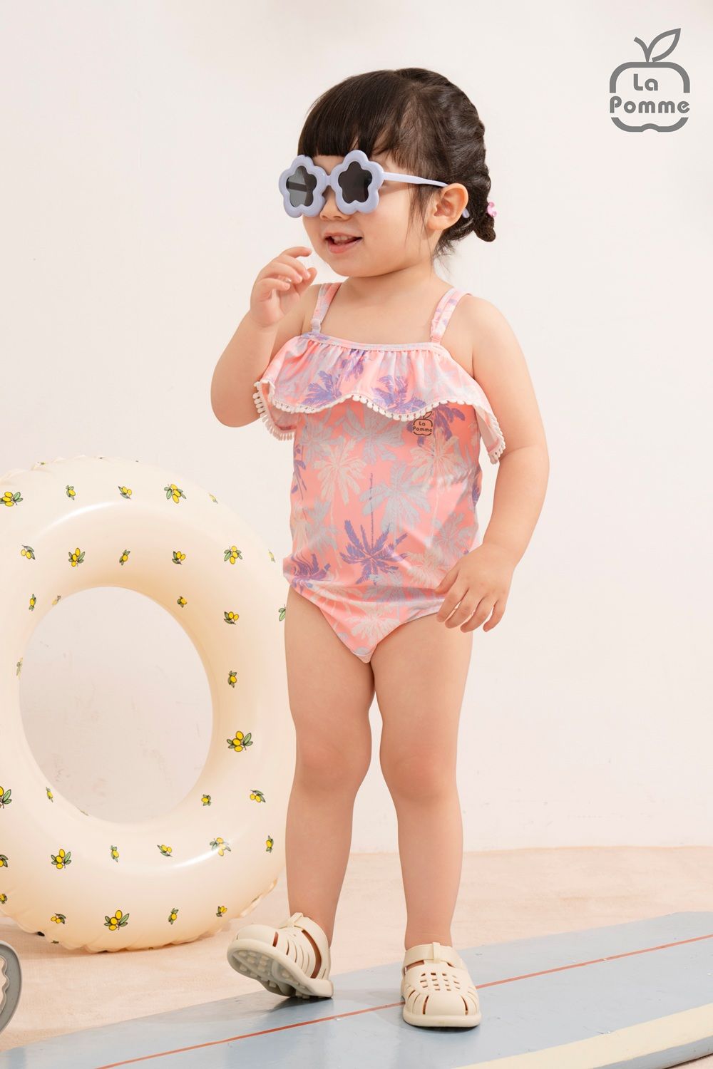 Bộ bơi liền thân La Pomme cách điệu thời trang
