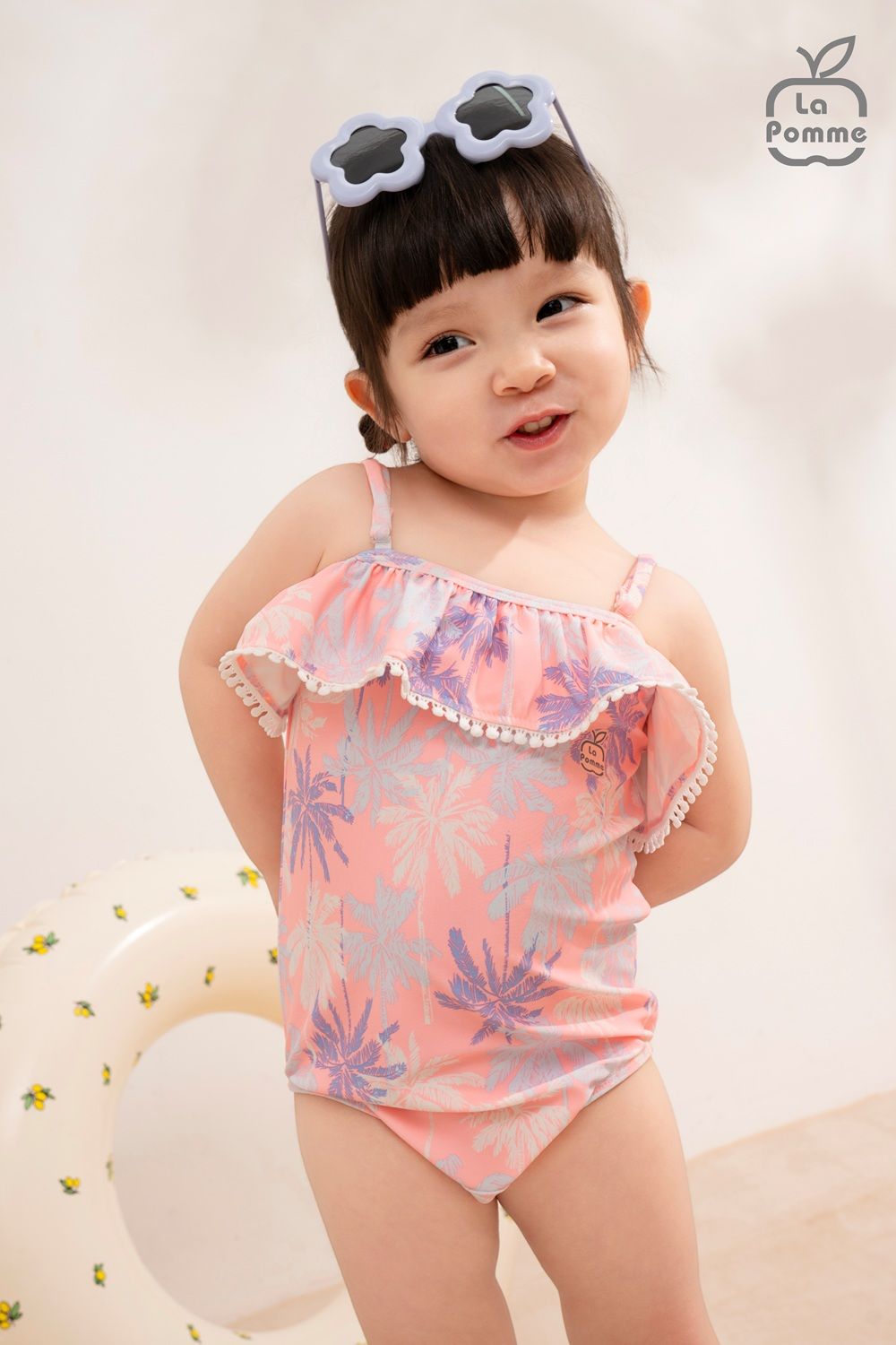 Bộ bơi liền thân La Pomme cách điệu thời trang