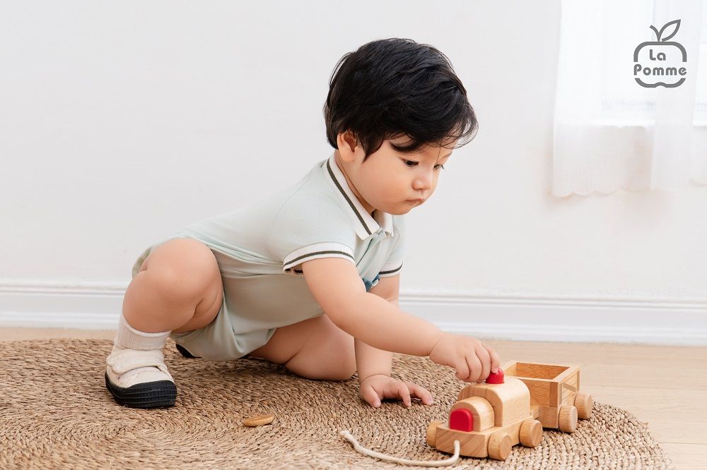 Body cộc tay La Pomme Mặt trời bé con