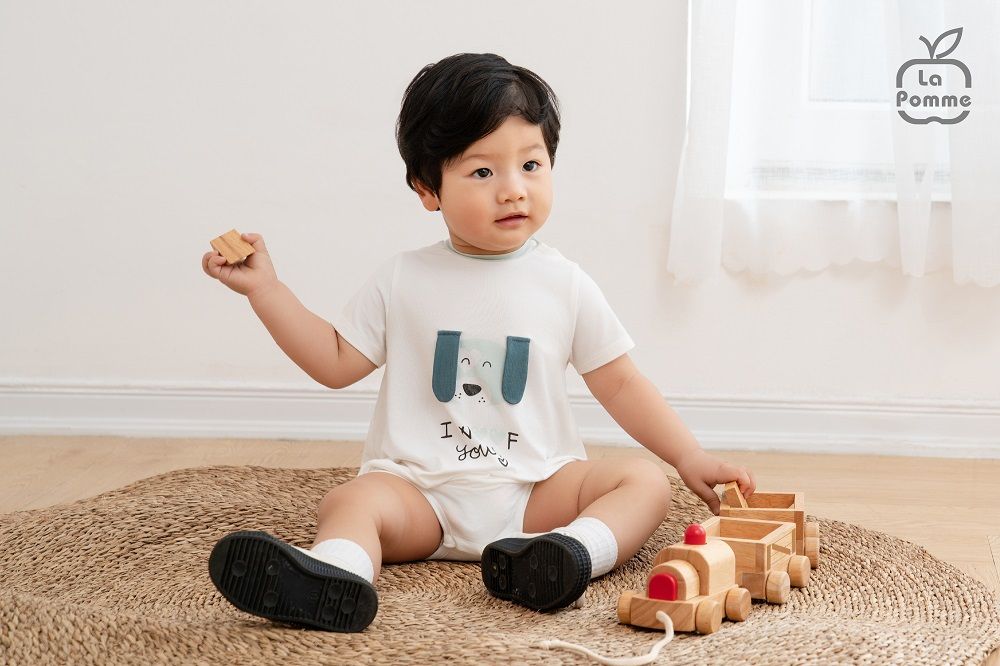 Body cộc tay La Pomme Chú cún tai dài