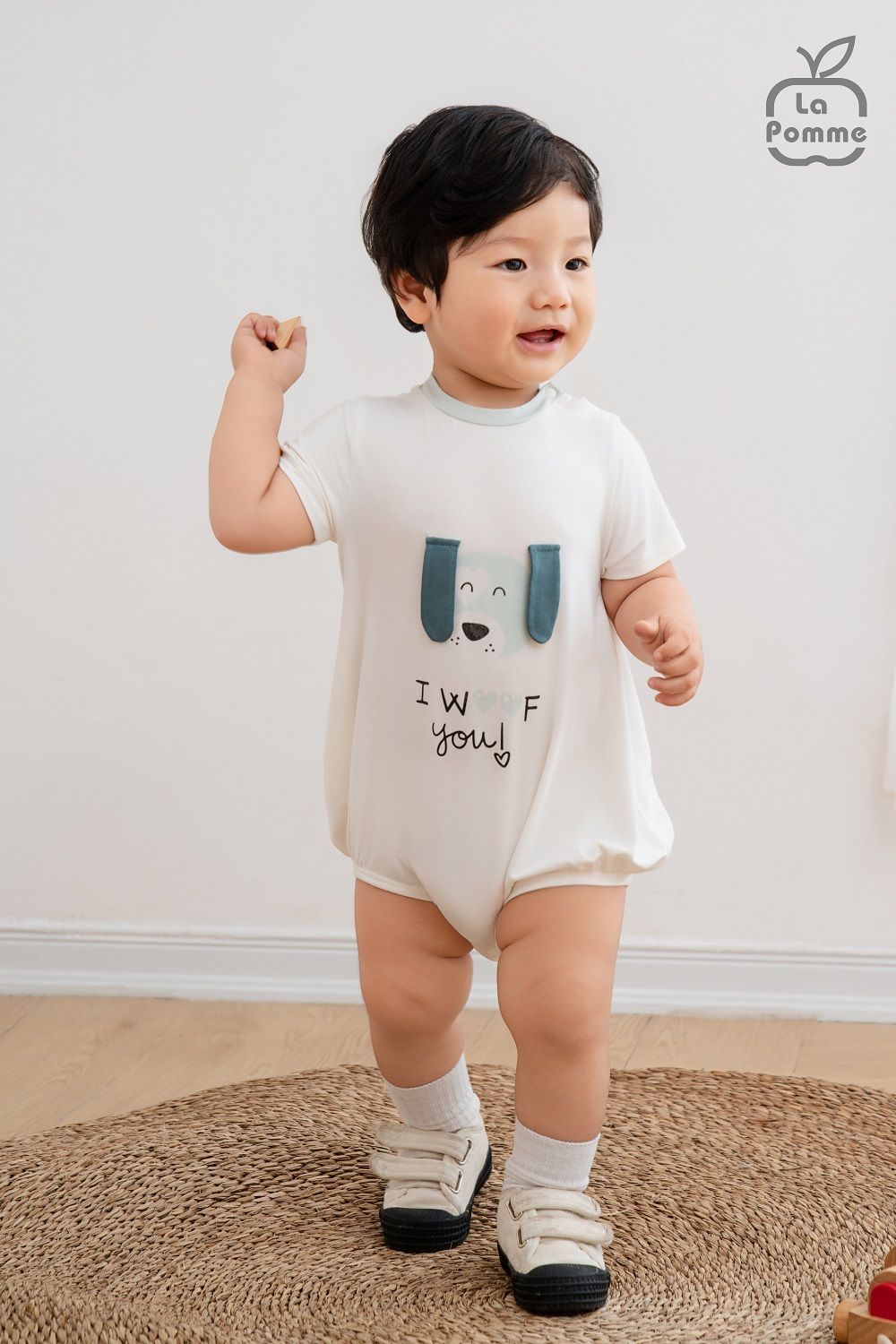 Body cộc tay La Pomme Chú cún tai dài