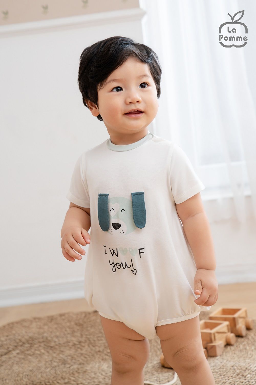 Body cộc tay La Pomme Chú cún tai dài