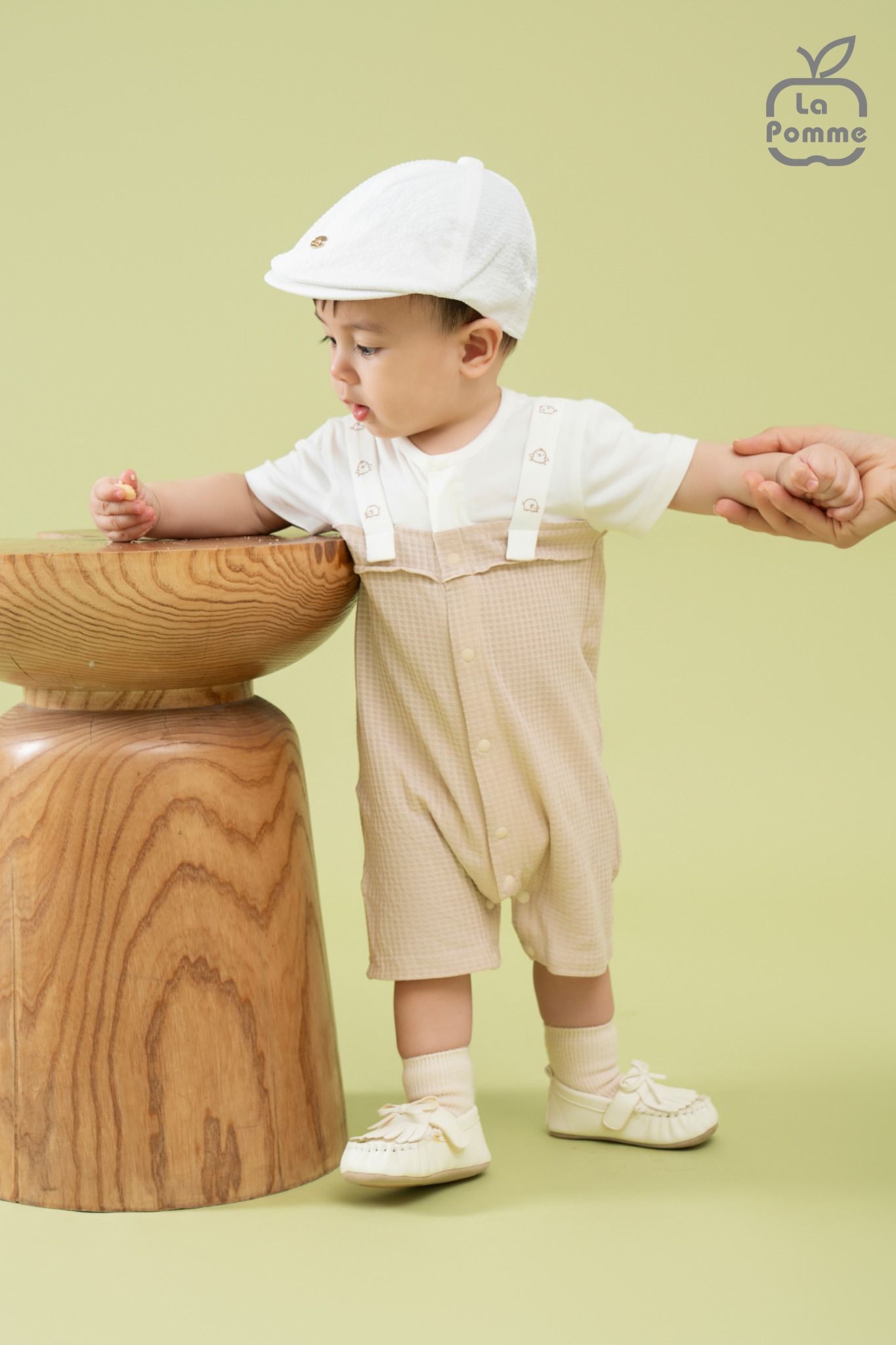 Body cộc tay La Pomme Dệt ô Hàn Quốc