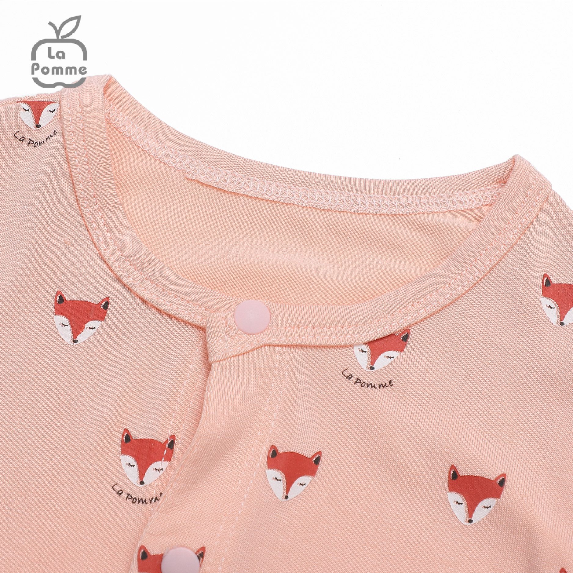 Body dài tay La Pomme Baby Racoon - Nâu