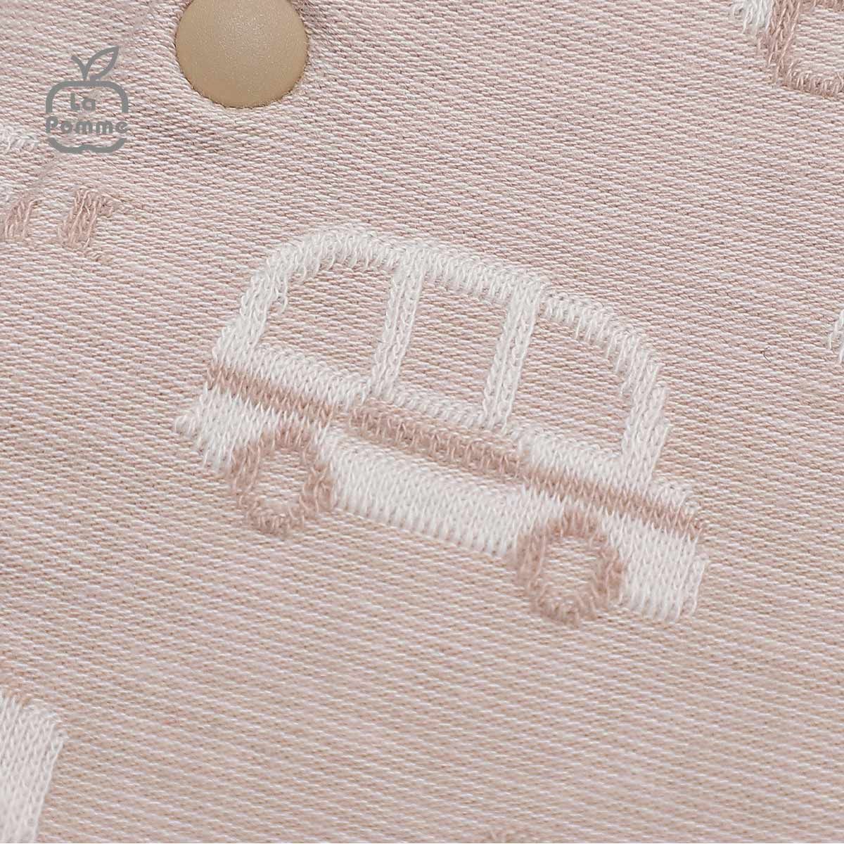 Bộ dài tay La Pomme cúc giữa Little Car - Xanh
