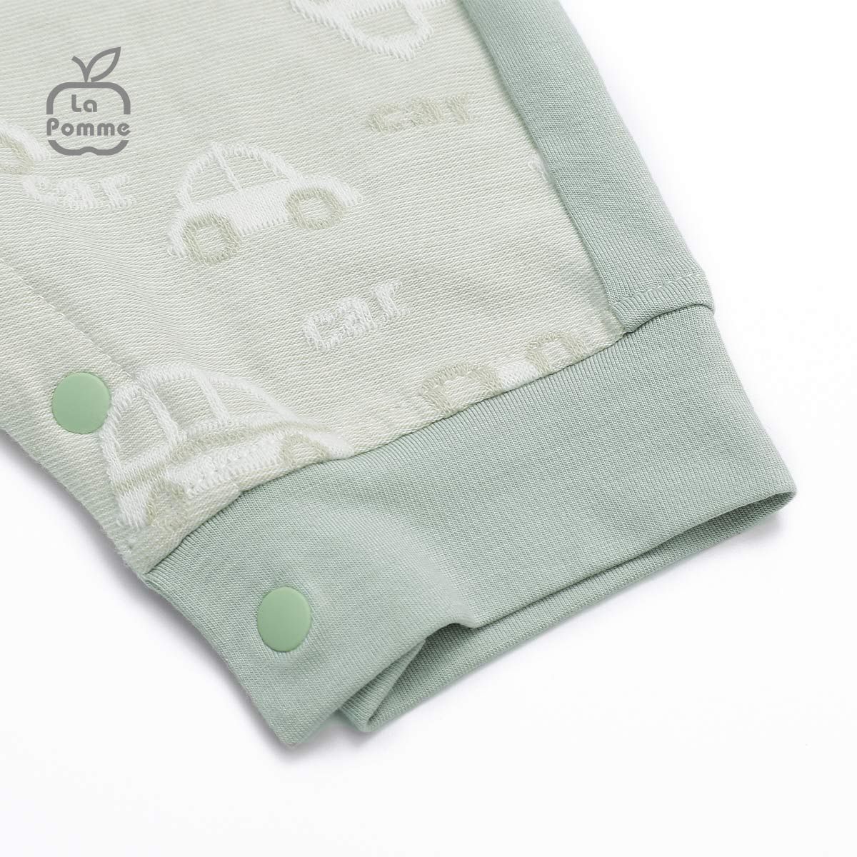 Body dài tay La Pomme Little Car - Xanh