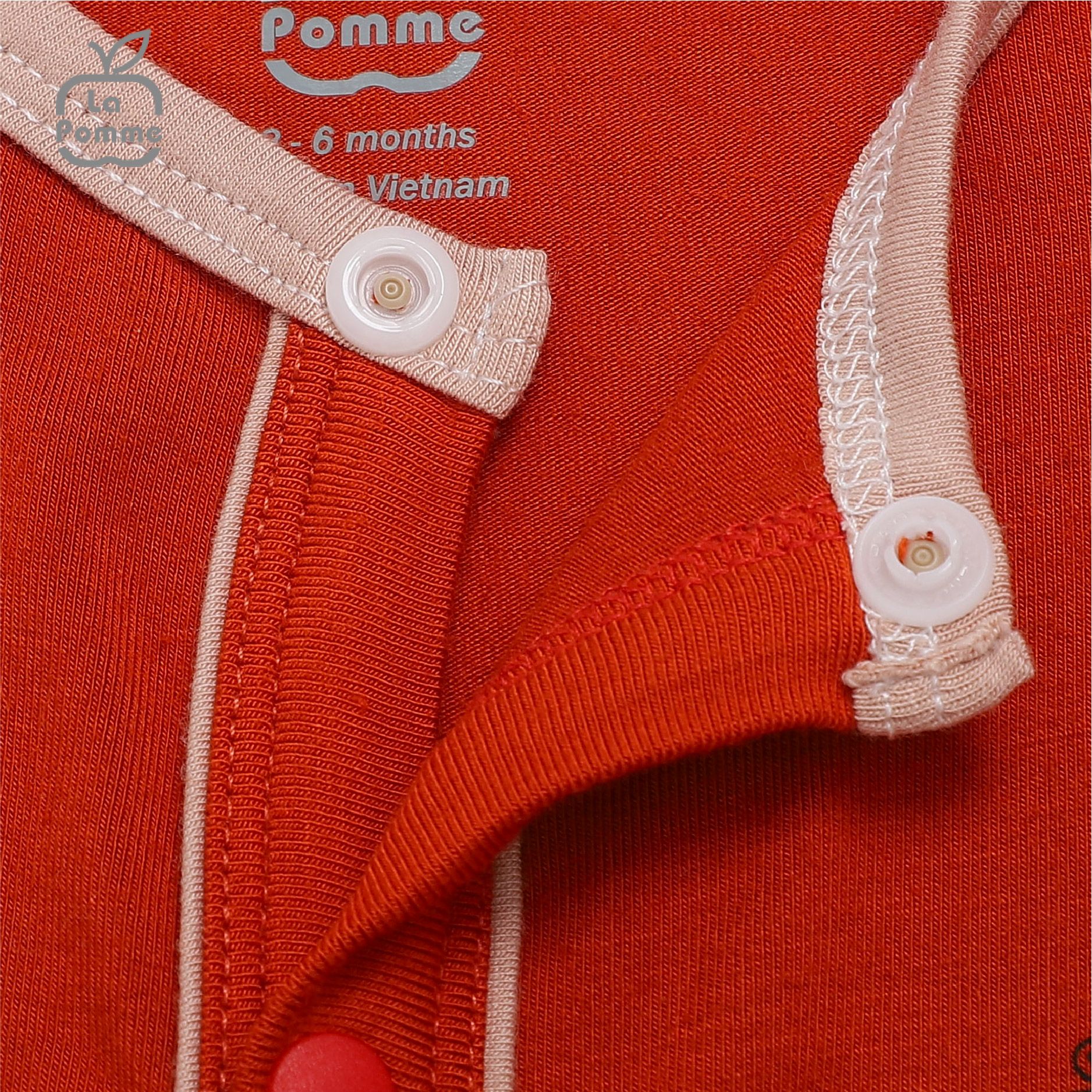 Body dài tay La Pomme Tiger Cub - Hồng